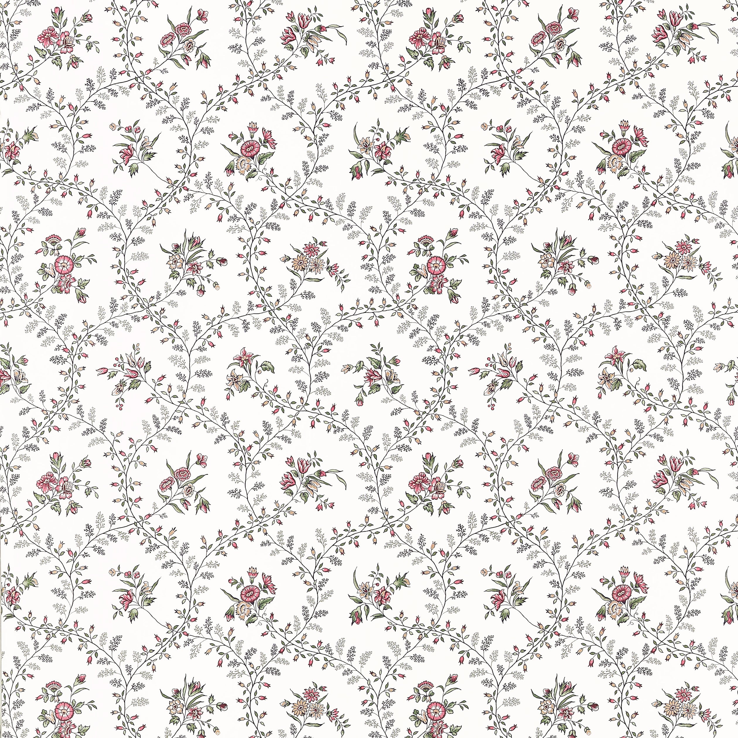 Juliette Trail Wallpaper in blue and green color - pattern number AT10764 - by Thibaut in the Clermont collection