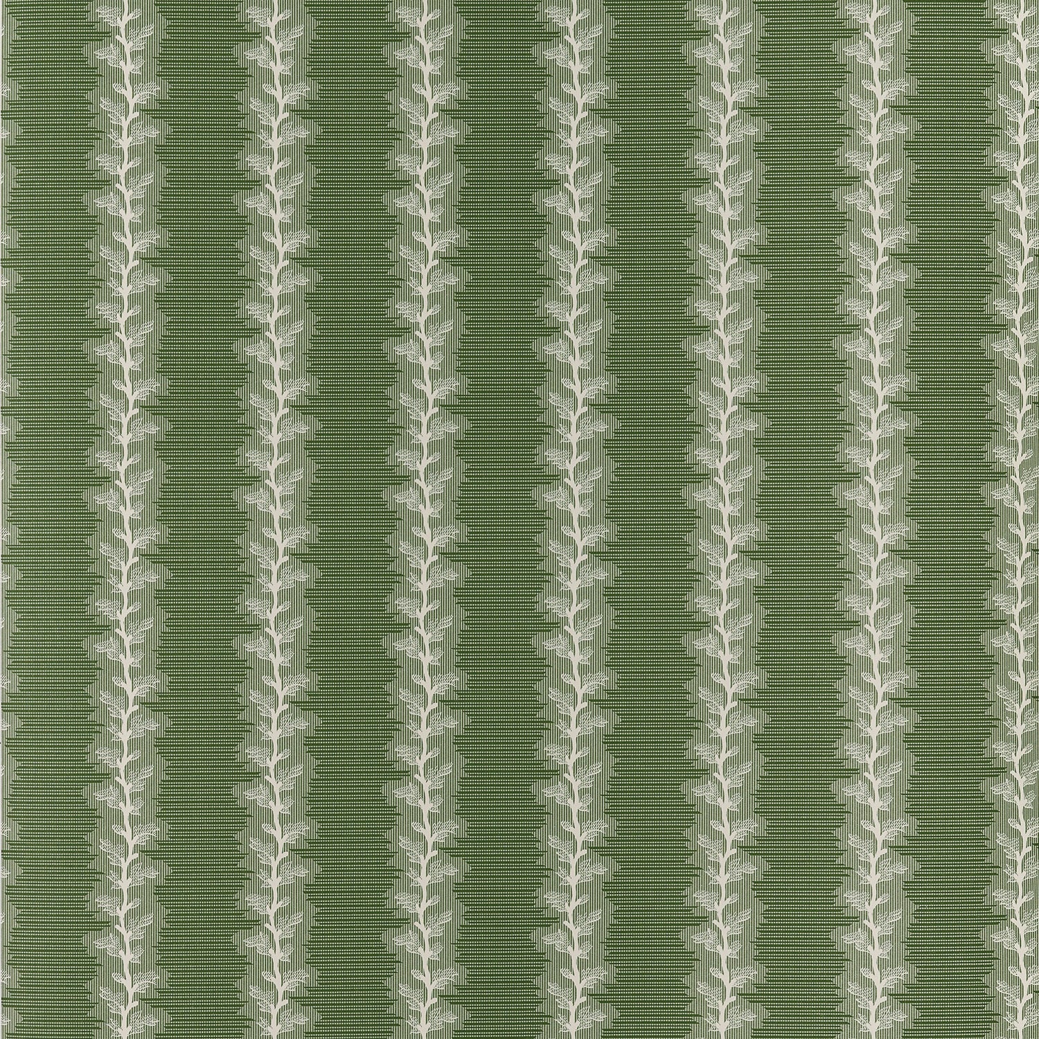 French Stripe Wallpaper in green color - pattern number AT10768 - by Thibaut in the Clermont collection