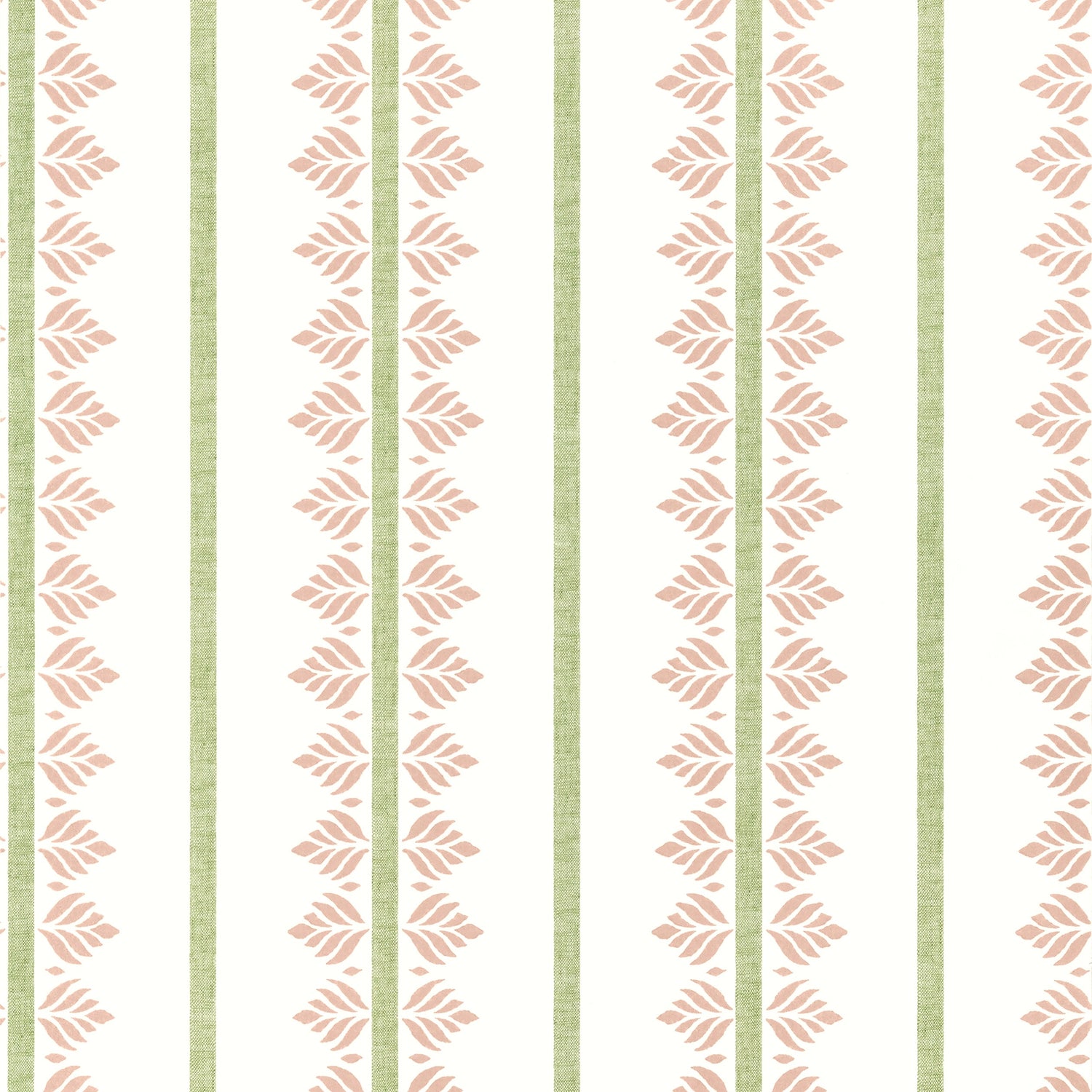 Fern Stripe wallpaper in blush color - pattern number AT15100 - by Anna French in the Antilles collection