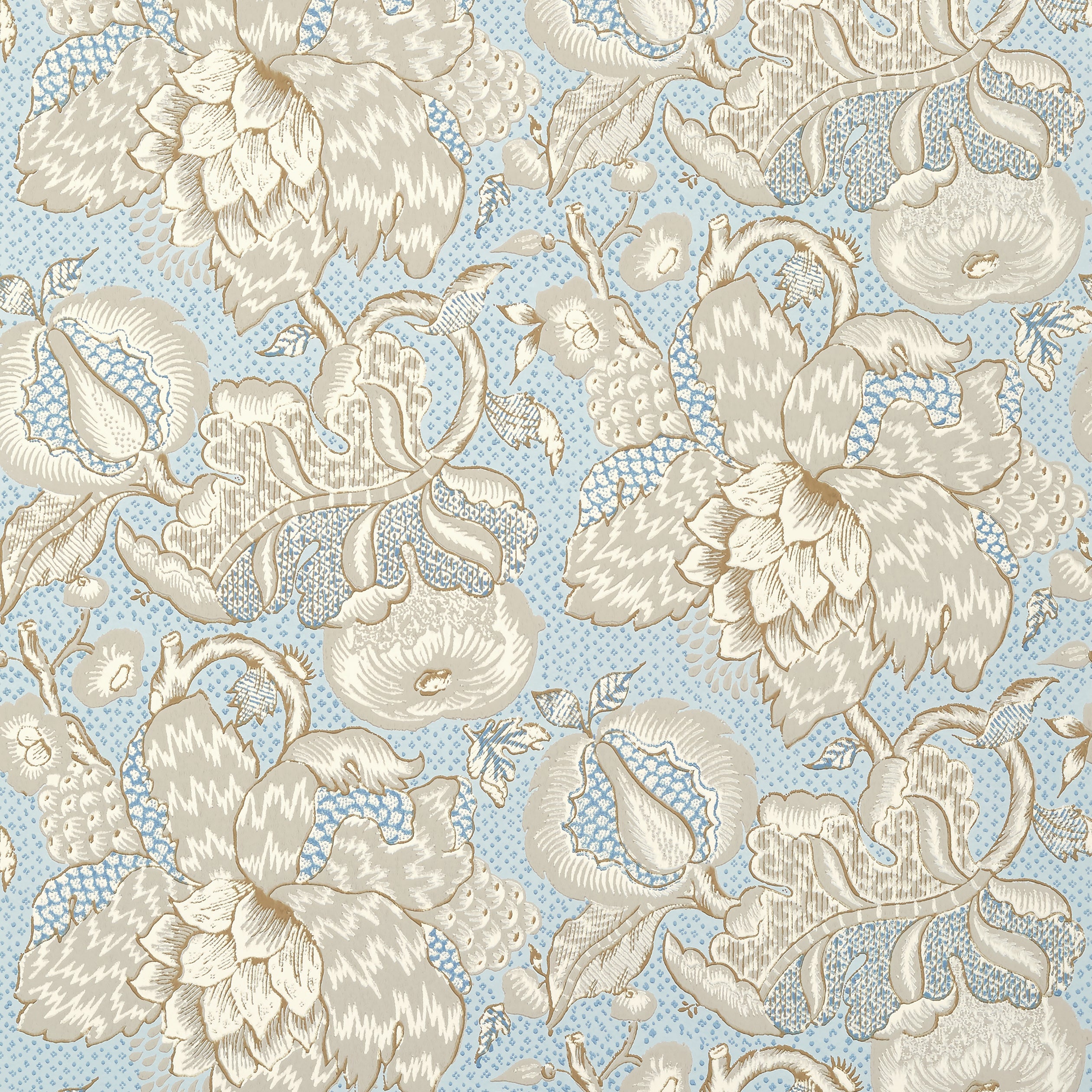 Westmont wallpaper in spa blue color - pattern number AT15108 - by Anna French in the Antilles collection