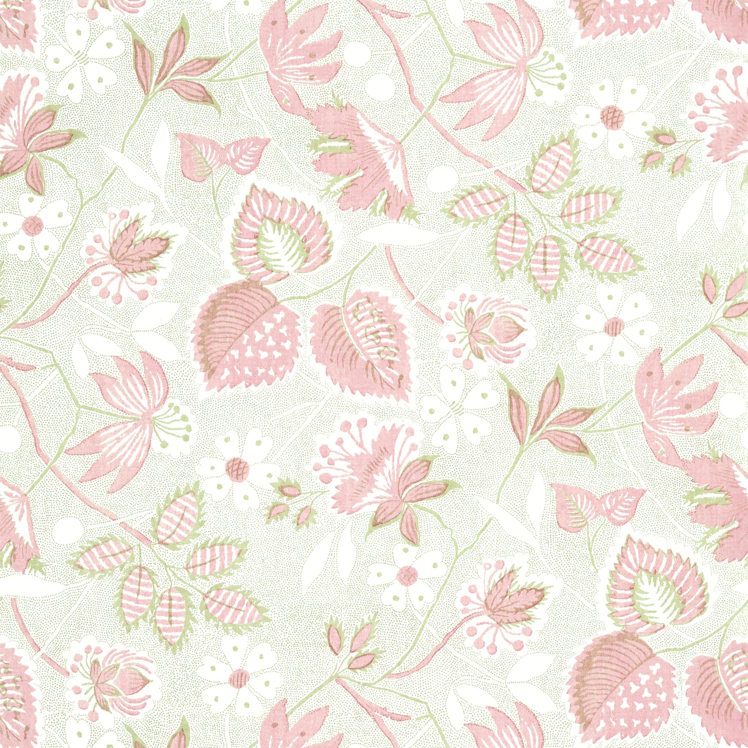 Indienne Hazel wallpaper in blush color - pattern number AT15113 - by Anna French in the Antilles collection