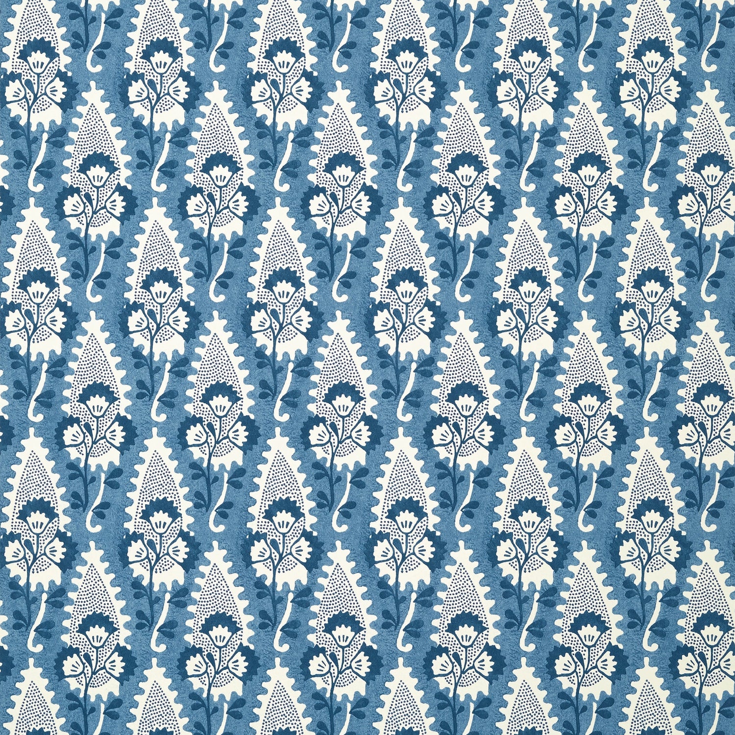 Cornwall wallpaper in blue color - pattern number AT15120 - by Anna French in the Antilles collection