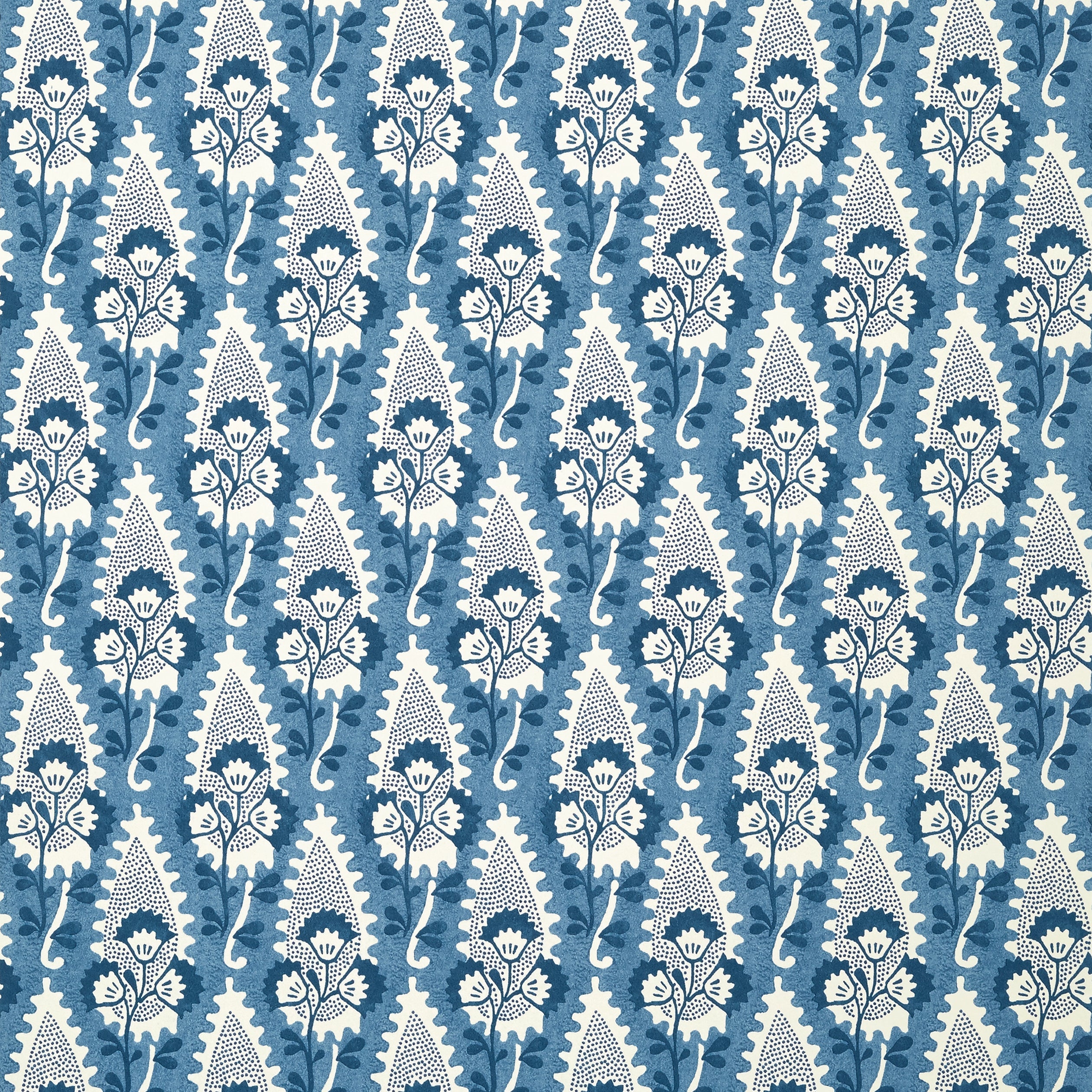 Cornwall wallpaper in blue color - pattern number AT15120 - by Anna French in the Antilles collection