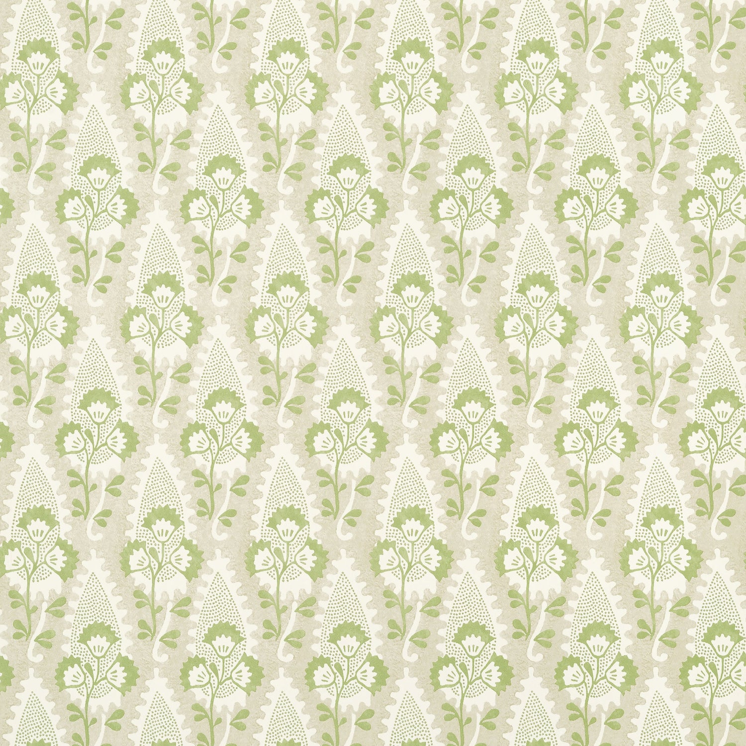 Cornwall wallpaper in green and beige color - pattern number AT15121 - by Anna French in the Antilles collection