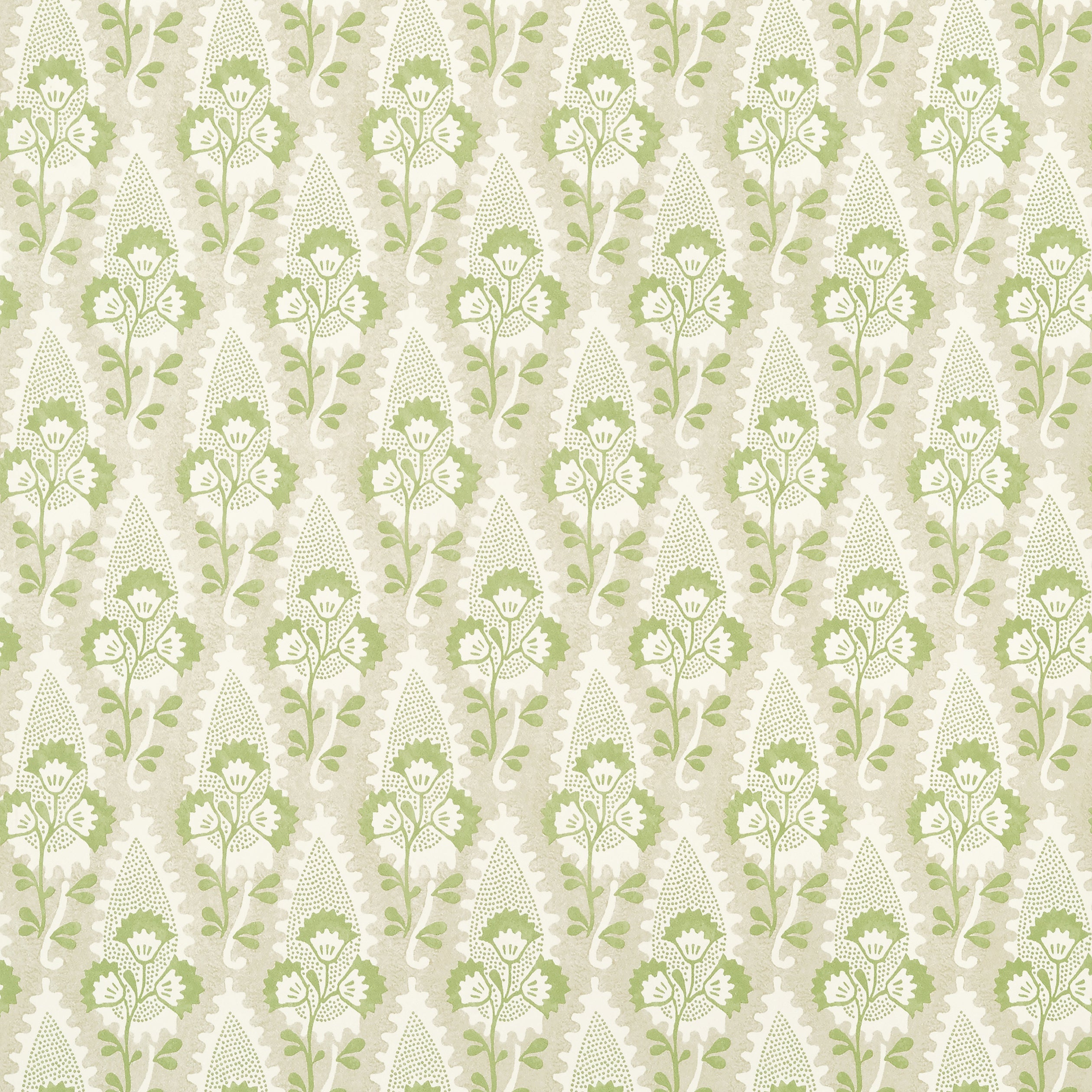 Cornwall wallpaper in green and beige color - pattern number AT15121 - by Anna French in the Antilles collection