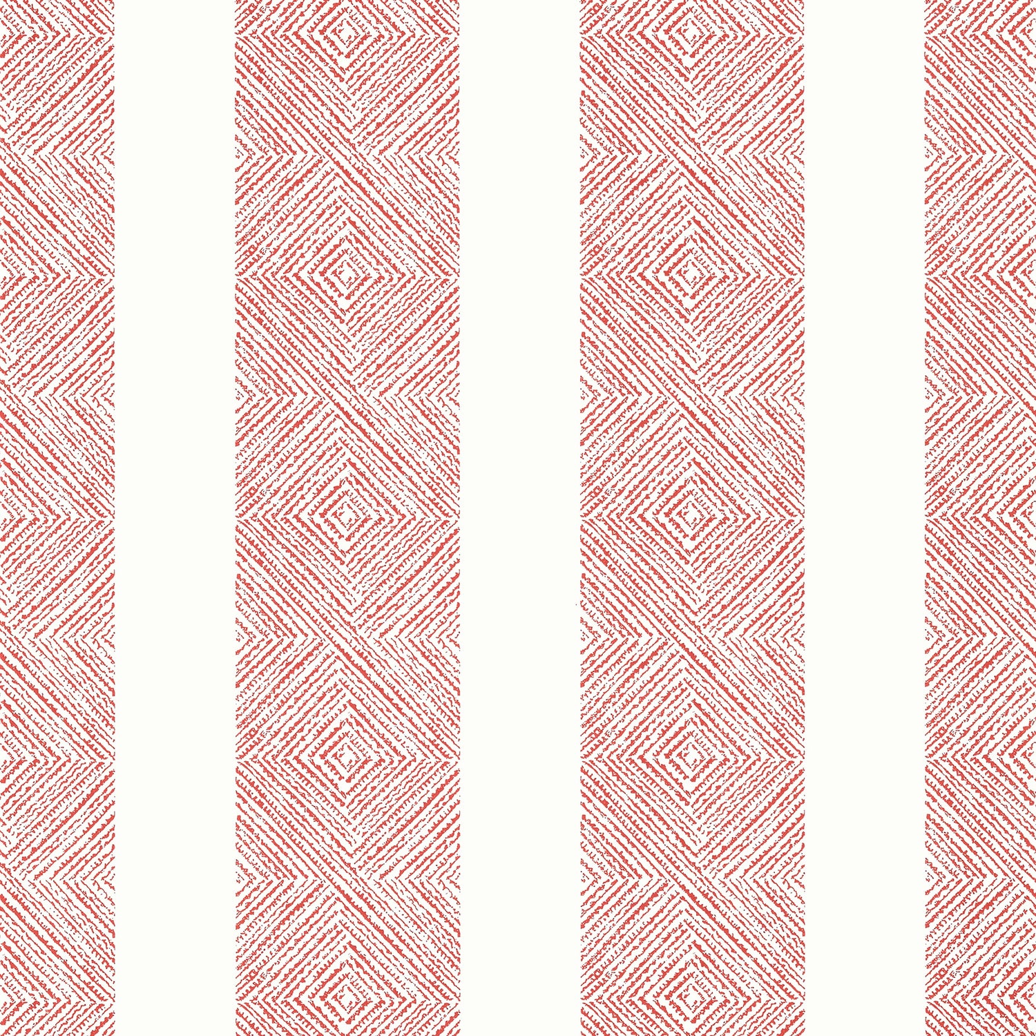 Clipperton Stripe wallpaper in red color - pattern number AT15126 - by Anna French in the Antilles collection