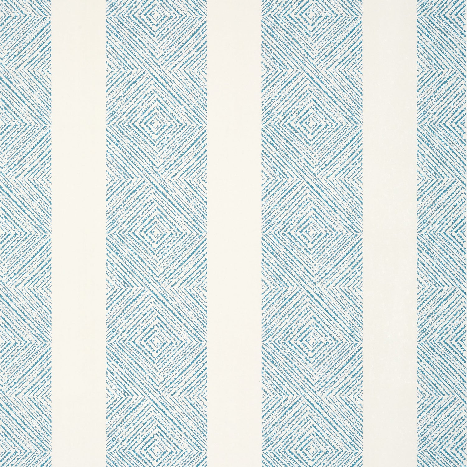 Clipperton Stripe wallpaper in blue on natural color - pattern number AT15129 - by Anna French in the Antilles collection