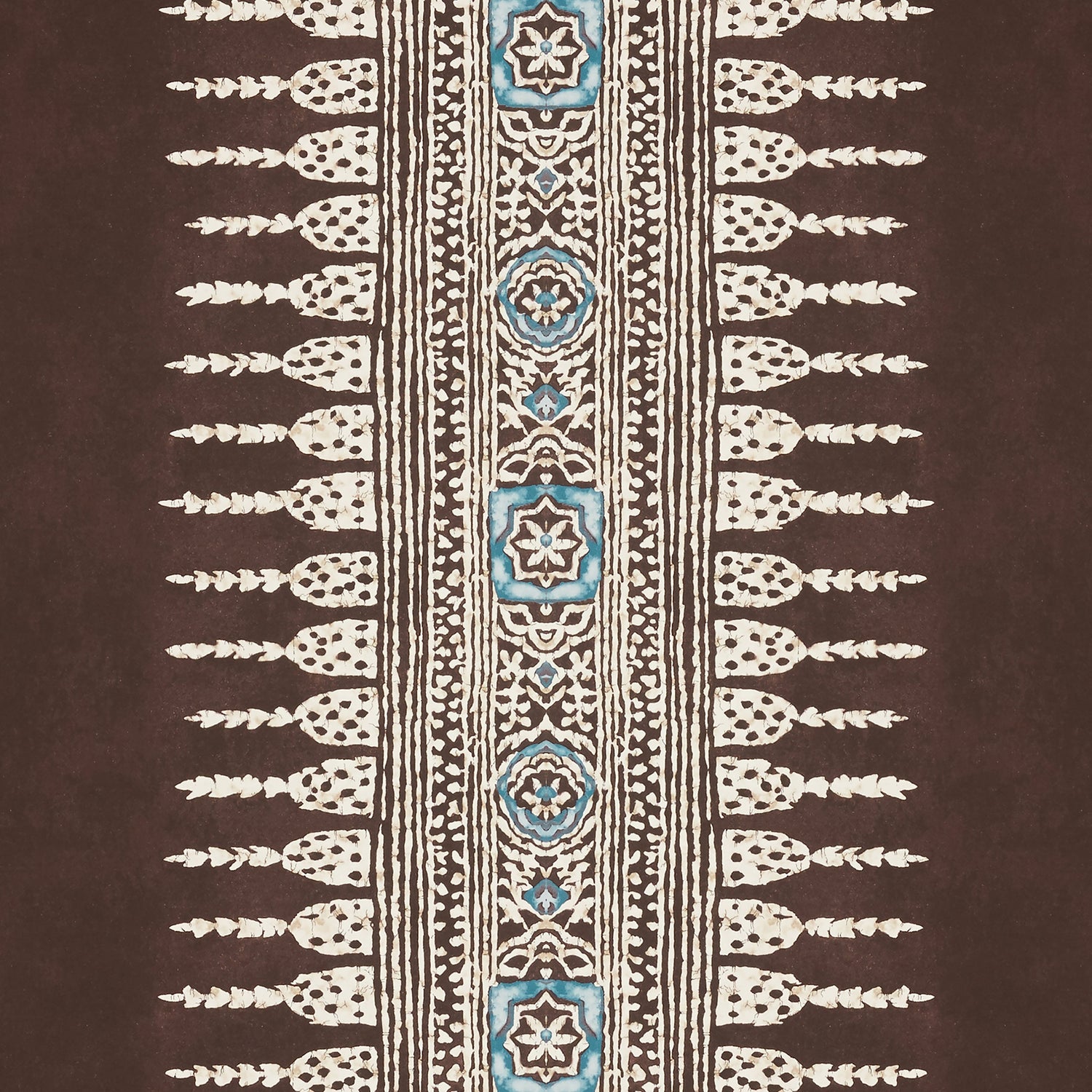 Javanese Stripe wallpaper in brown color - pattern number AT15139 - by Anna French in the Antilles collection