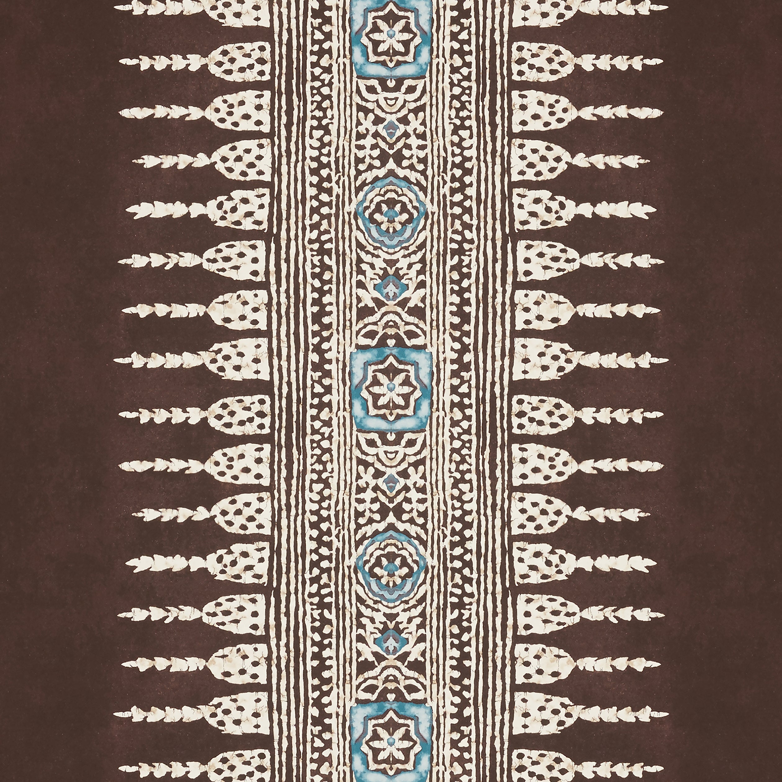 Javanese Stripe wallpaper in brown color - pattern number AT15139 - by Anna French in the Antilles collection