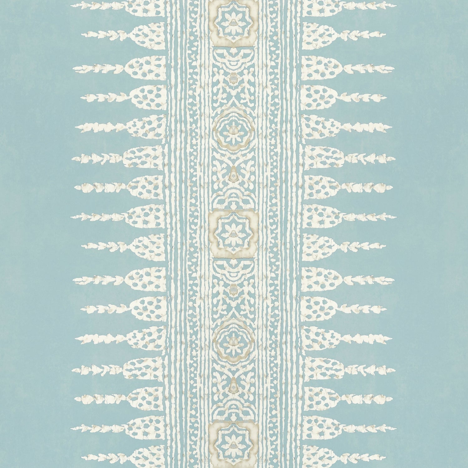 Javanese Stripe wallpaper in spa blue color - pattern number AT15140 - by Anna French in the Antilles collection