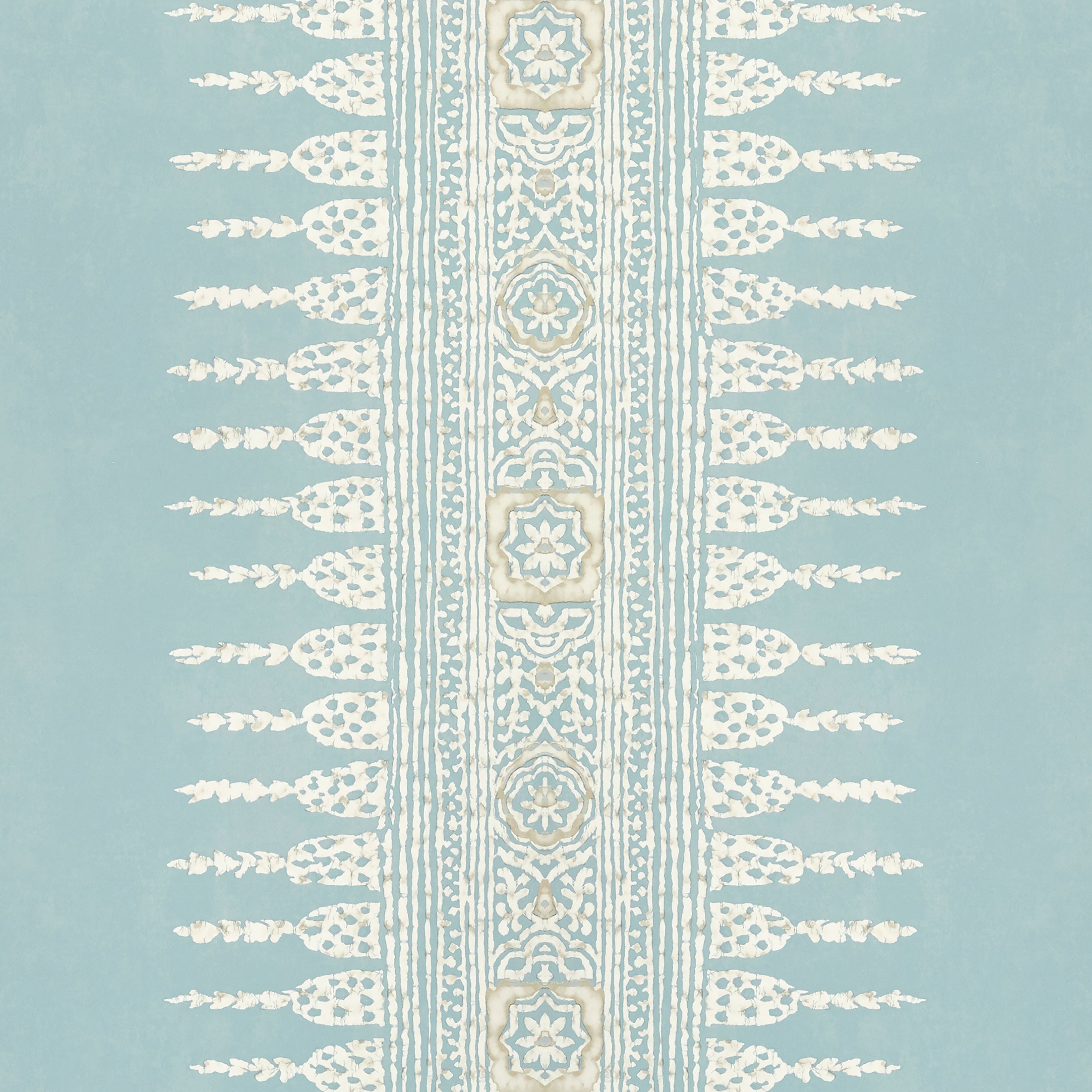 Javanese Stripe wallpaper in spa blue color - pattern number AT15140 - by Anna French in the Antilles collection