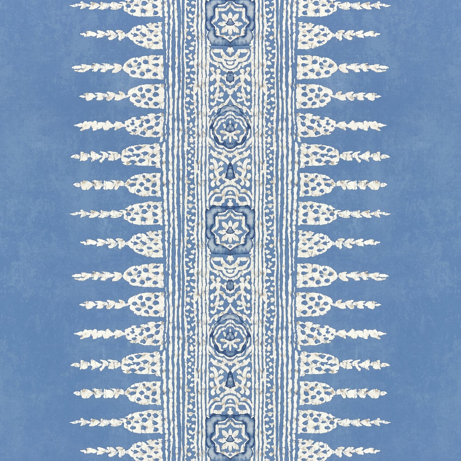 Javanese Stripe wallpaper in wedgewood blue color - pattern number AT15141 - by Anna French in the Antilles collection