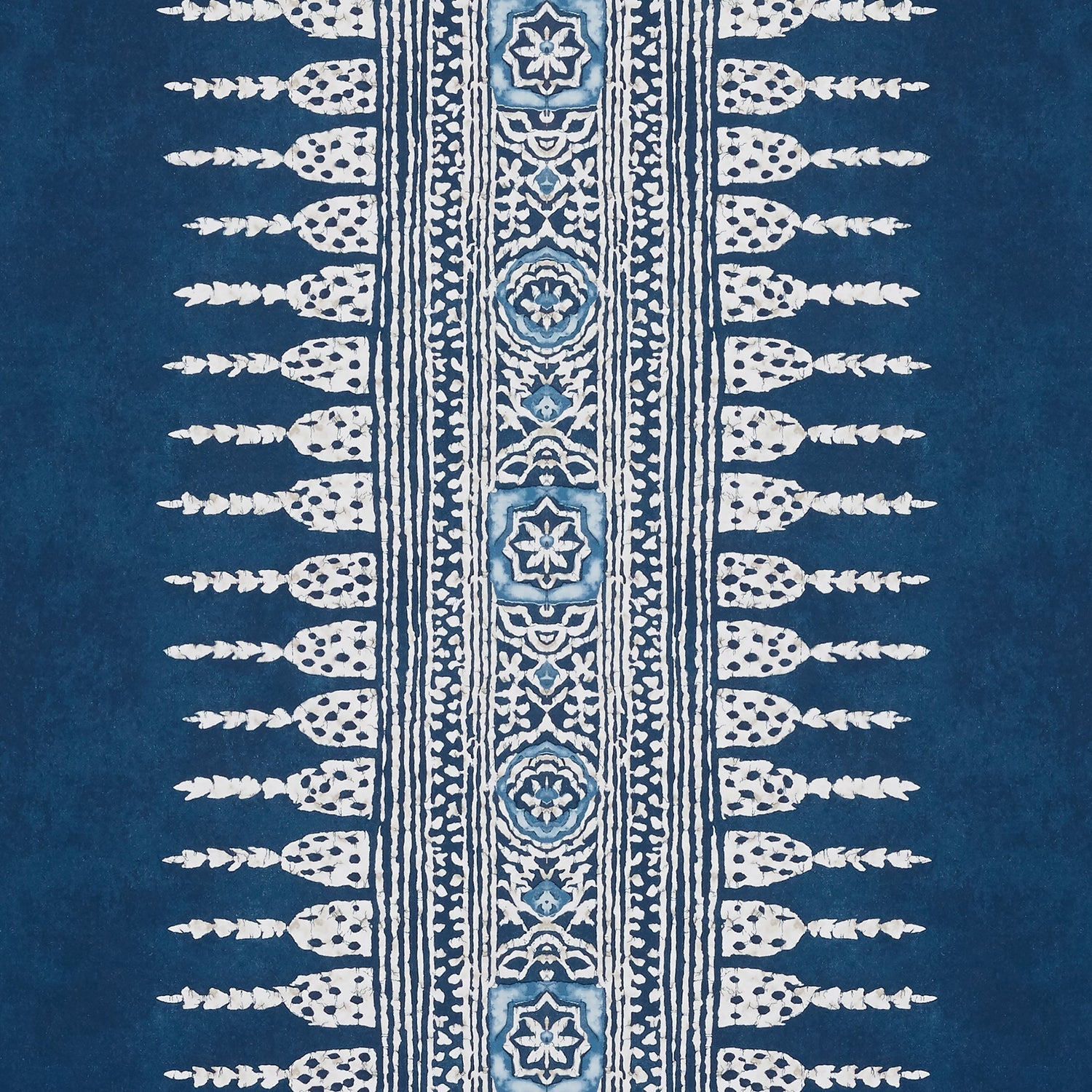 Javanese Stripe wallpaper in navy color - pattern number AT15142 - by Anna French in the Antilles collection