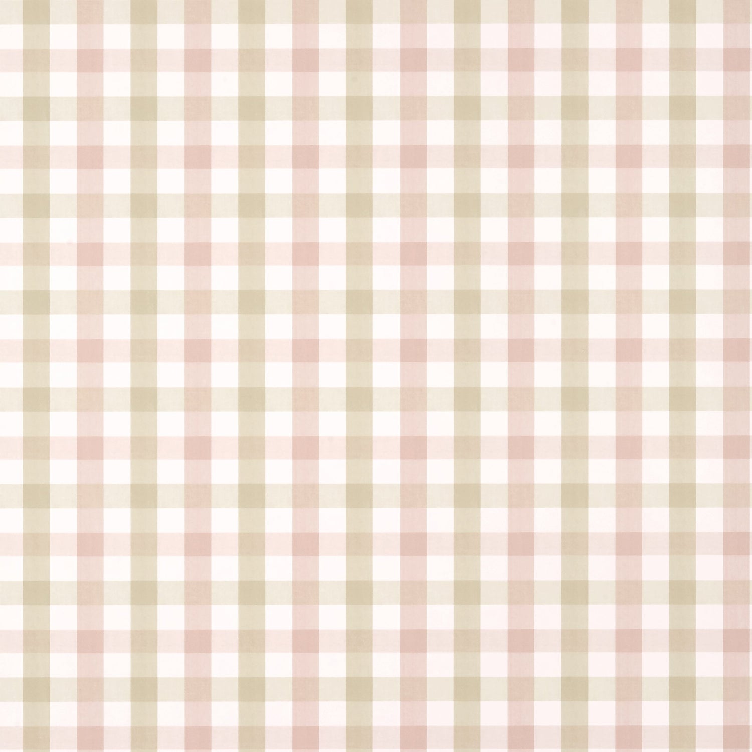Saybrook Check fabric in pink and beige color - pattern number AT15149 - by Anna French in the Antilles collection