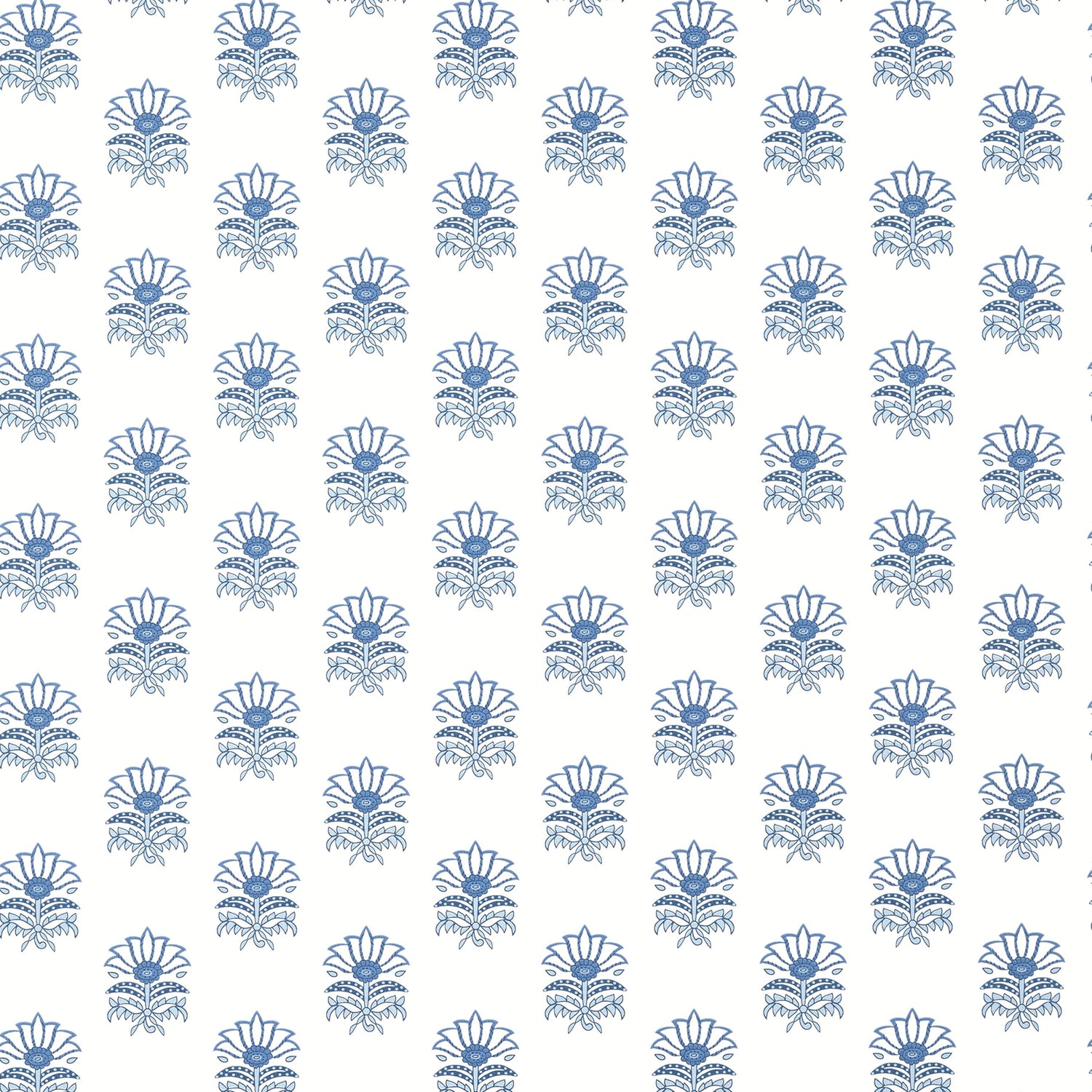 Milford wallpaper in blue color - pattern number AT15157 - by Anna French in the Antilles collection