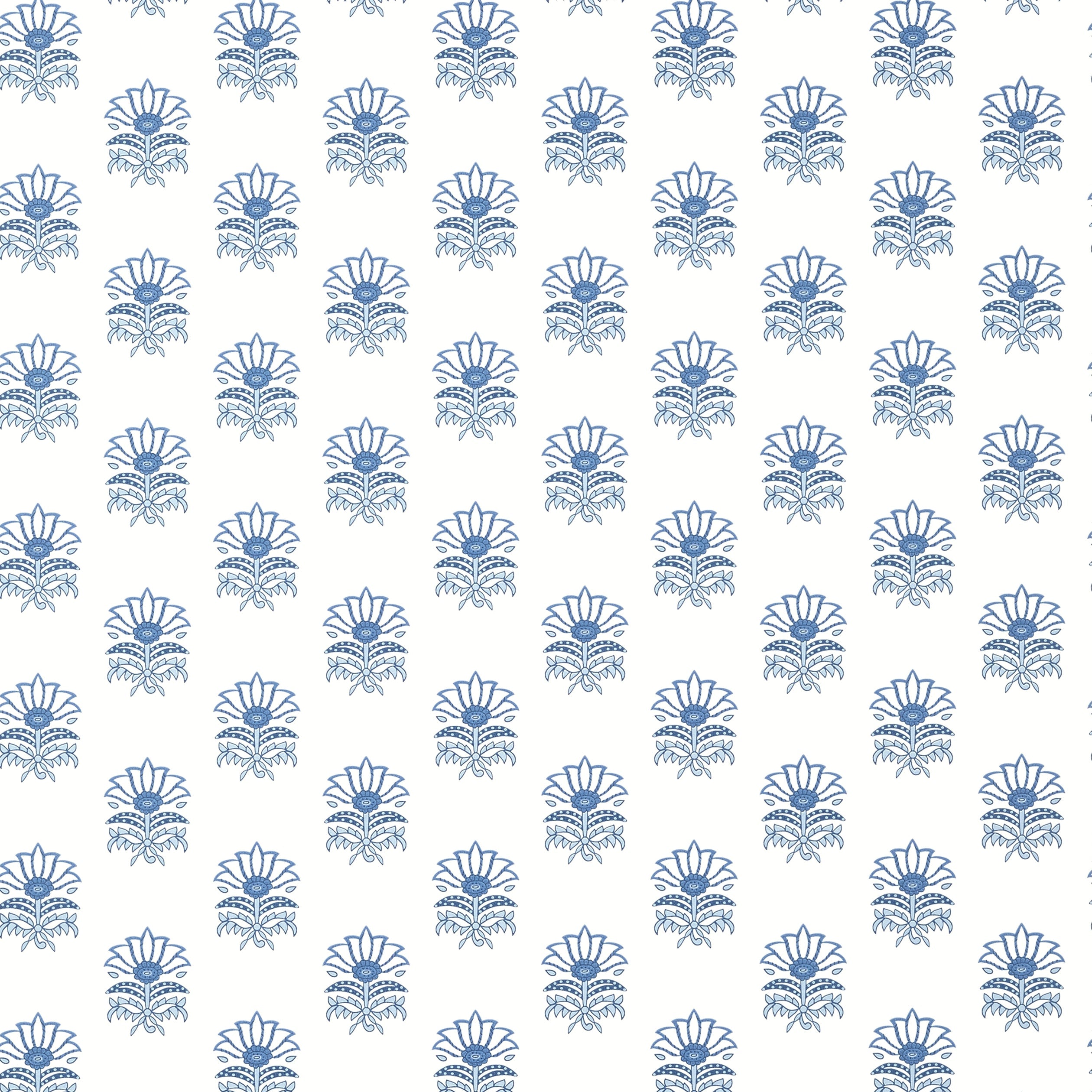 Milford wallpaper in blue color - pattern number AT15157 - by Anna French in the Antilles collection