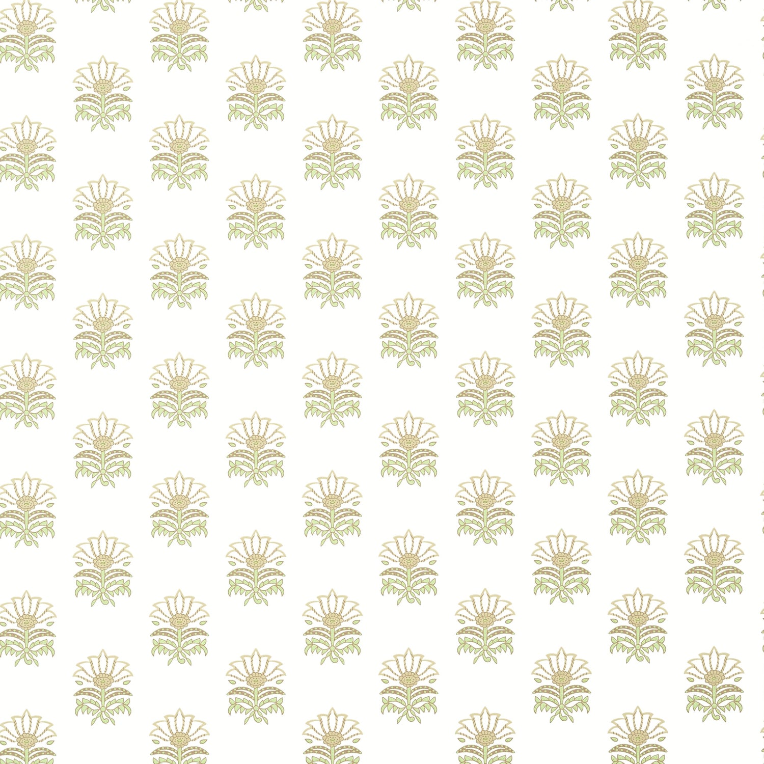Milford wallpaper in beige and green color - pattern number AT15158 - by Anna French in the Antilles collection
