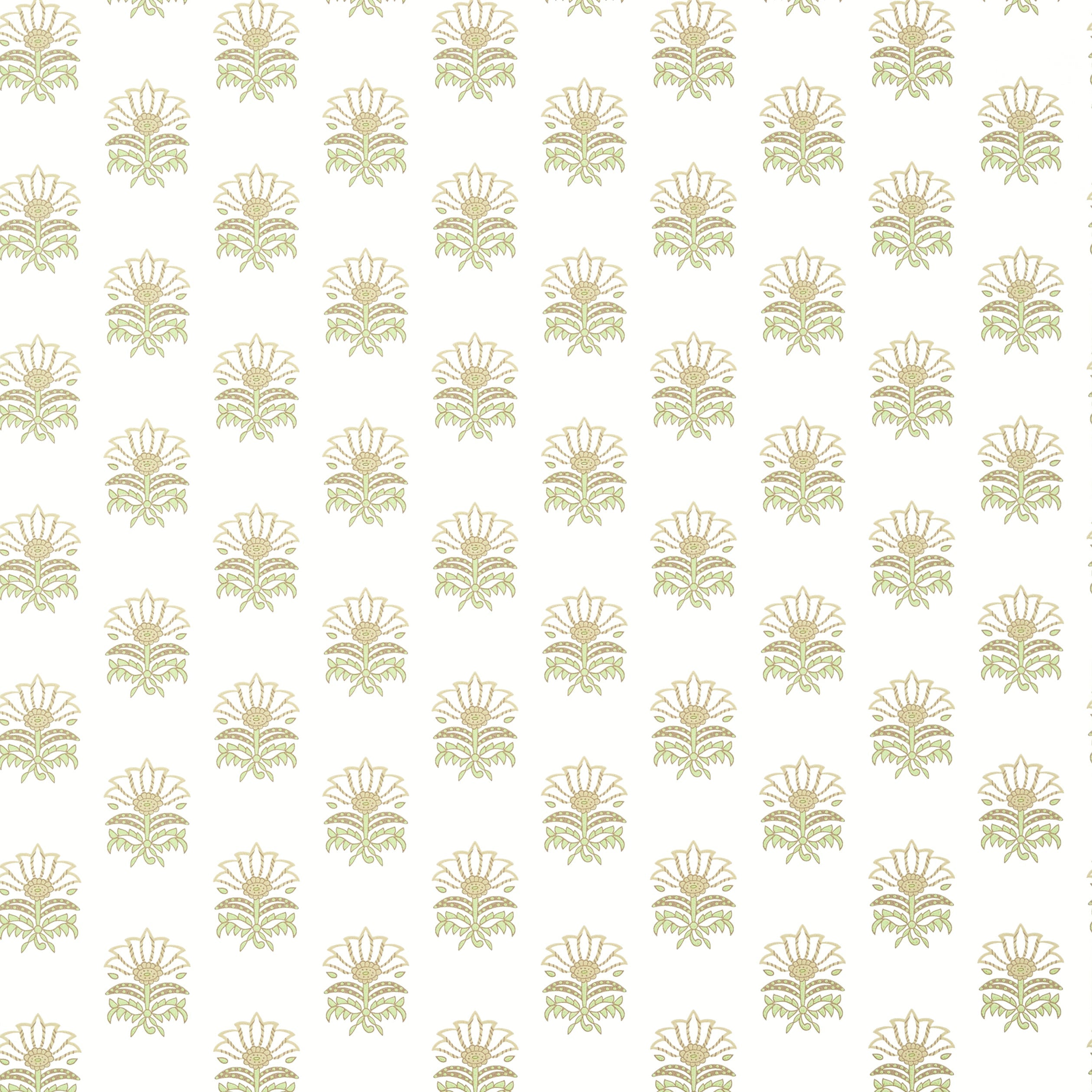 Milford wallpaper in beige and green color - pattern number AT15158 - by Anna French in the Antilles collection