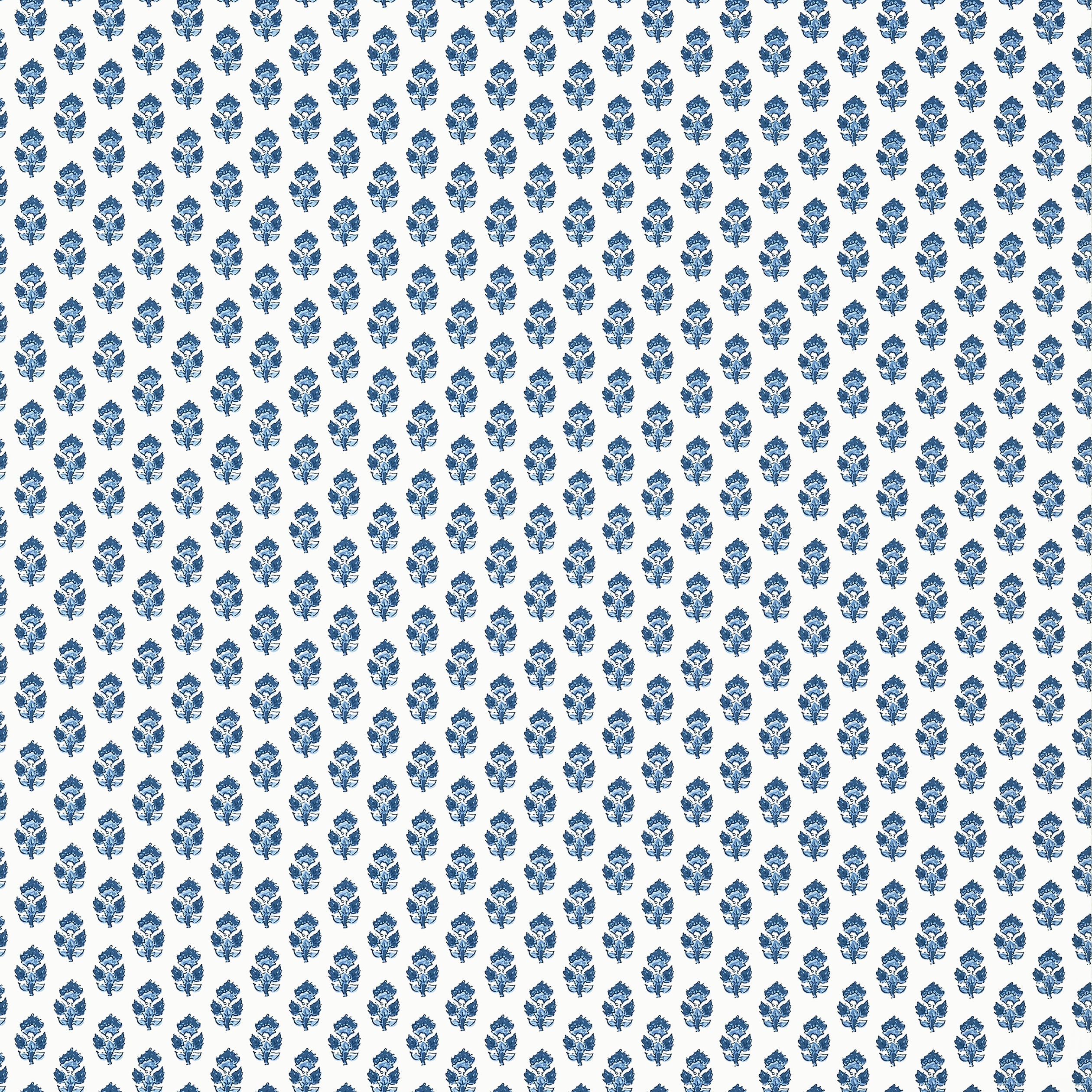 Julian wallpaper in blue color - pattern number AT15165 - by Anna French in the Antilles collection