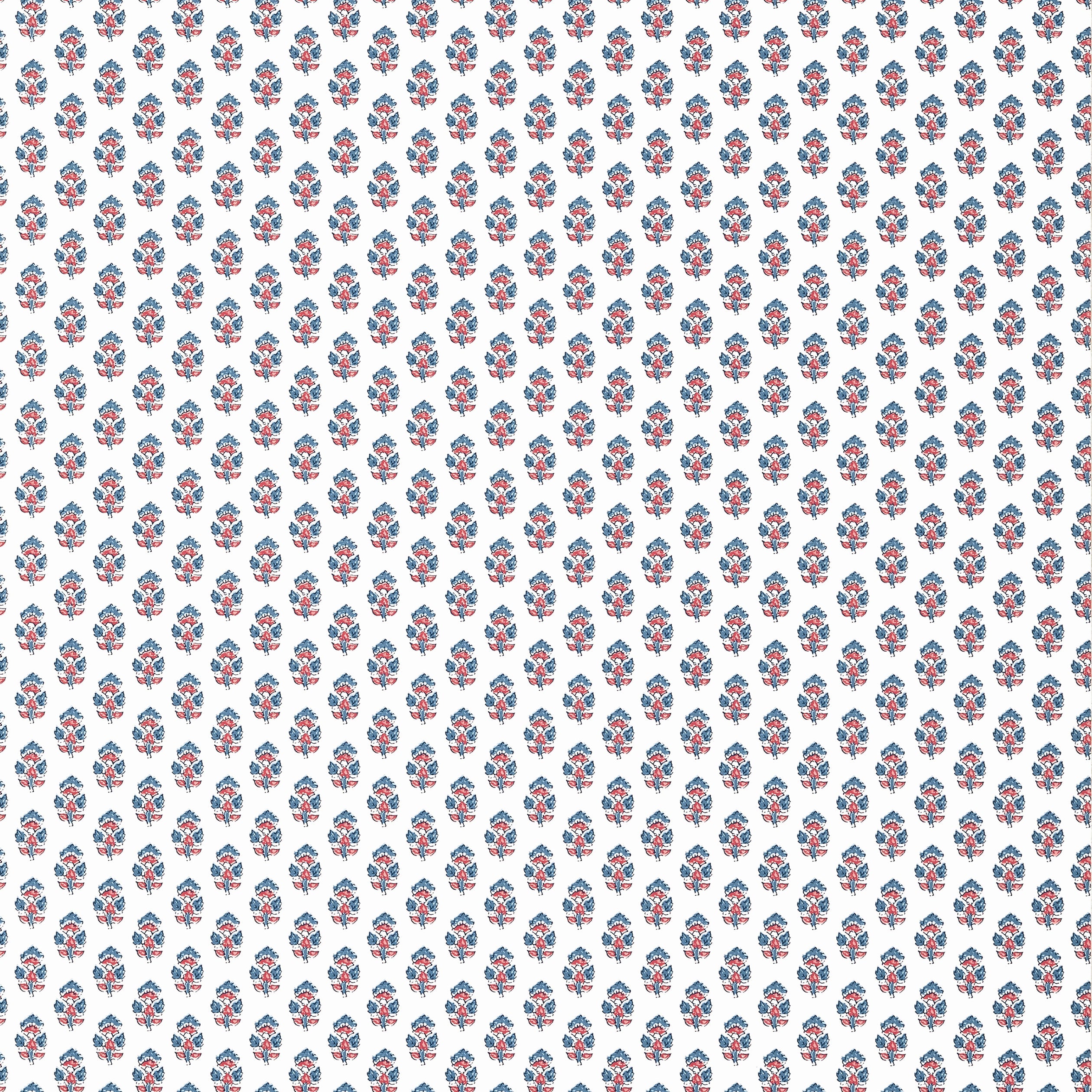Julian wallpaper in red and blue color - pattern number AT15166 - by Anna French in the Antilles collection