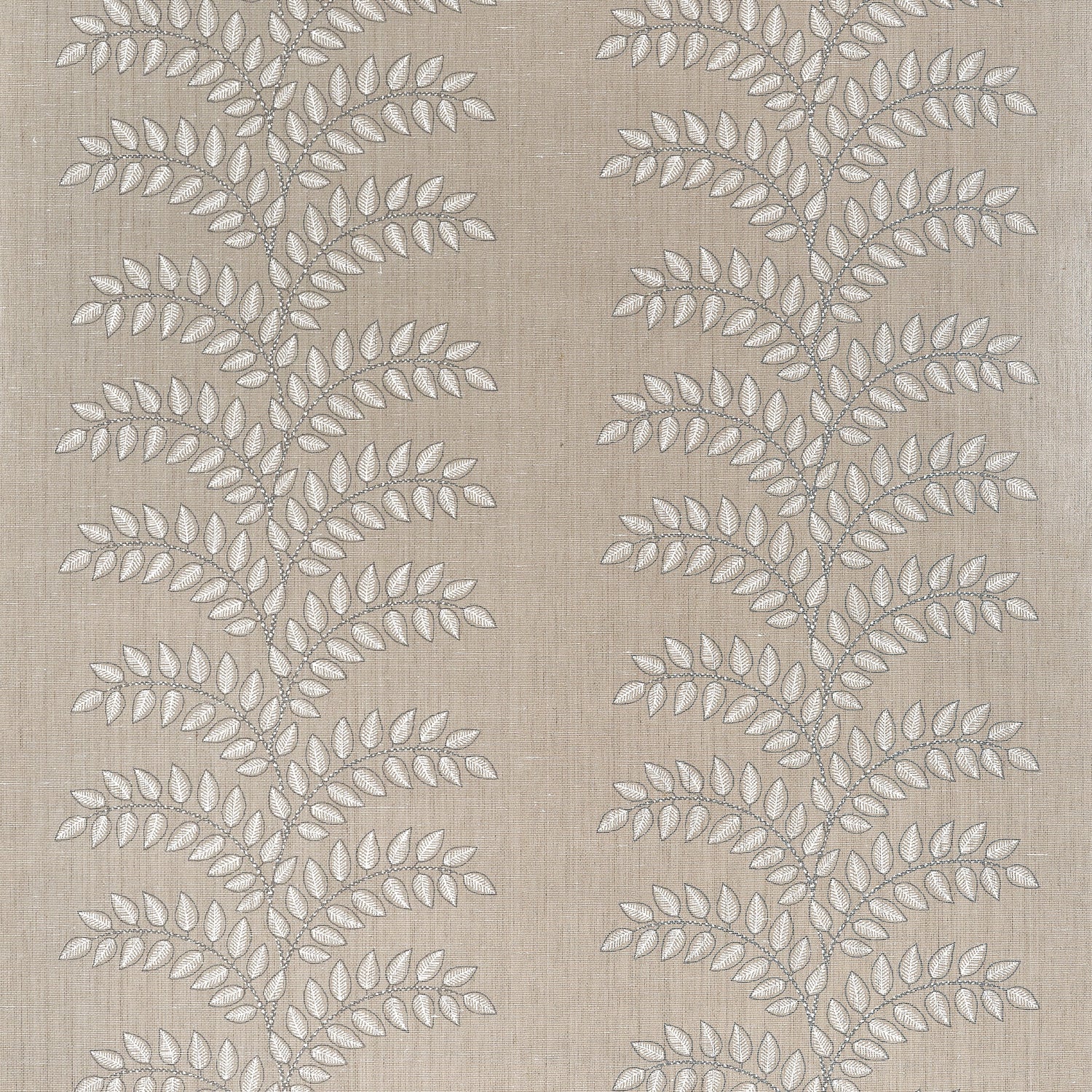Frondescence fabric in flax color - pattern number AT16104 - by Anna French in the Belvedere collection