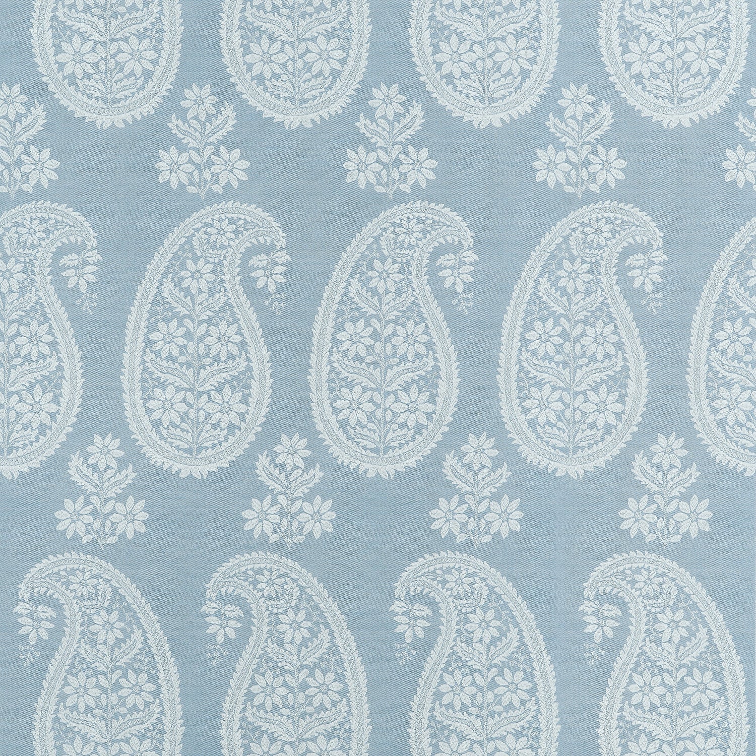 Campania Paisley fabric in robin’s egg color - pattern number AT16108 - by Anna French in the Belvedere collection