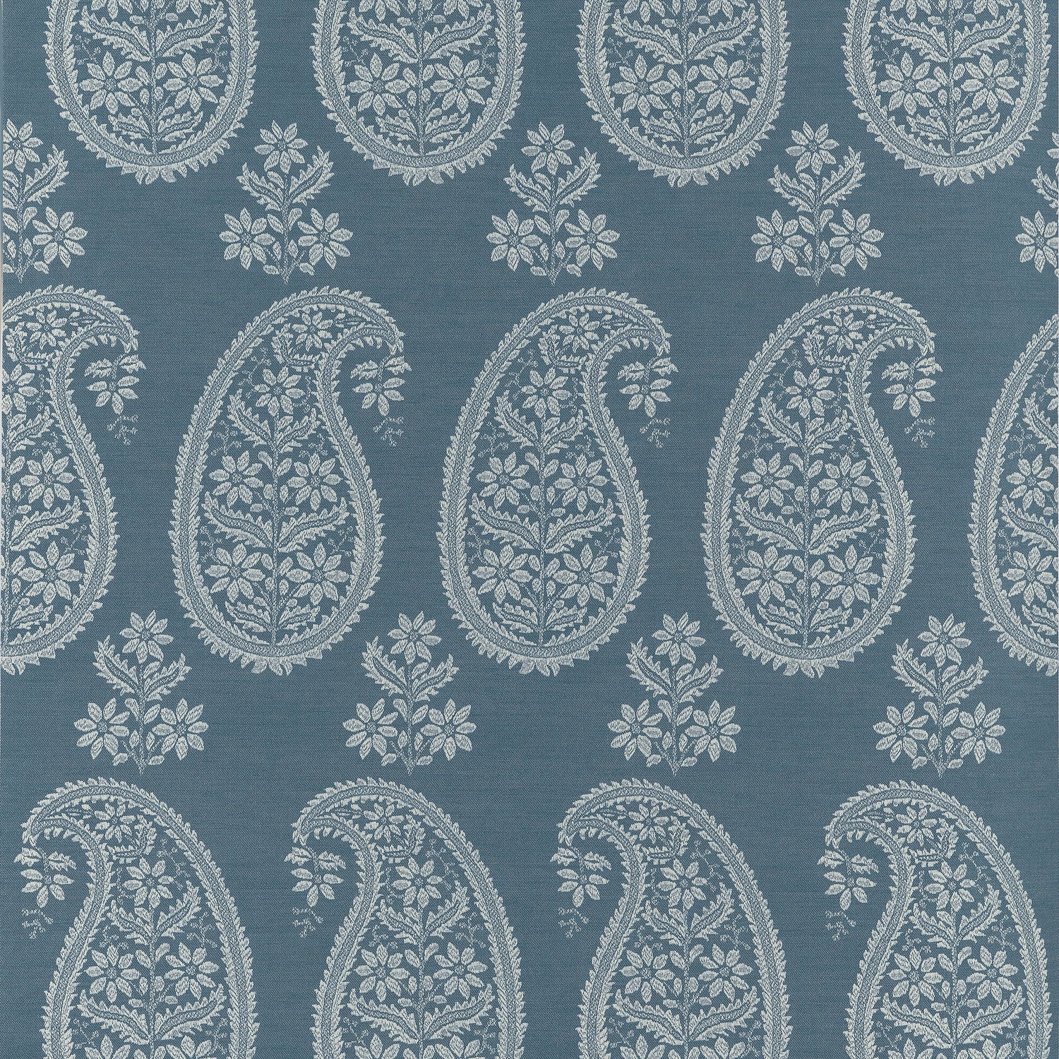 Campania Paisley fabric in blue color - pattern number AT16110 - by Anna French in the Belvedere collection