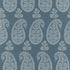 Campania Paisley fabric in blue color - pattern number AT16110 - by Anna French in the Belvedere collection