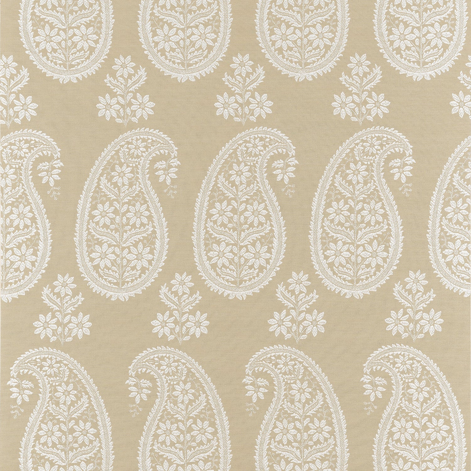 Campania Paisley fabric in beige color - pattern number AT16111 - by Anna French in the Belvedere collection