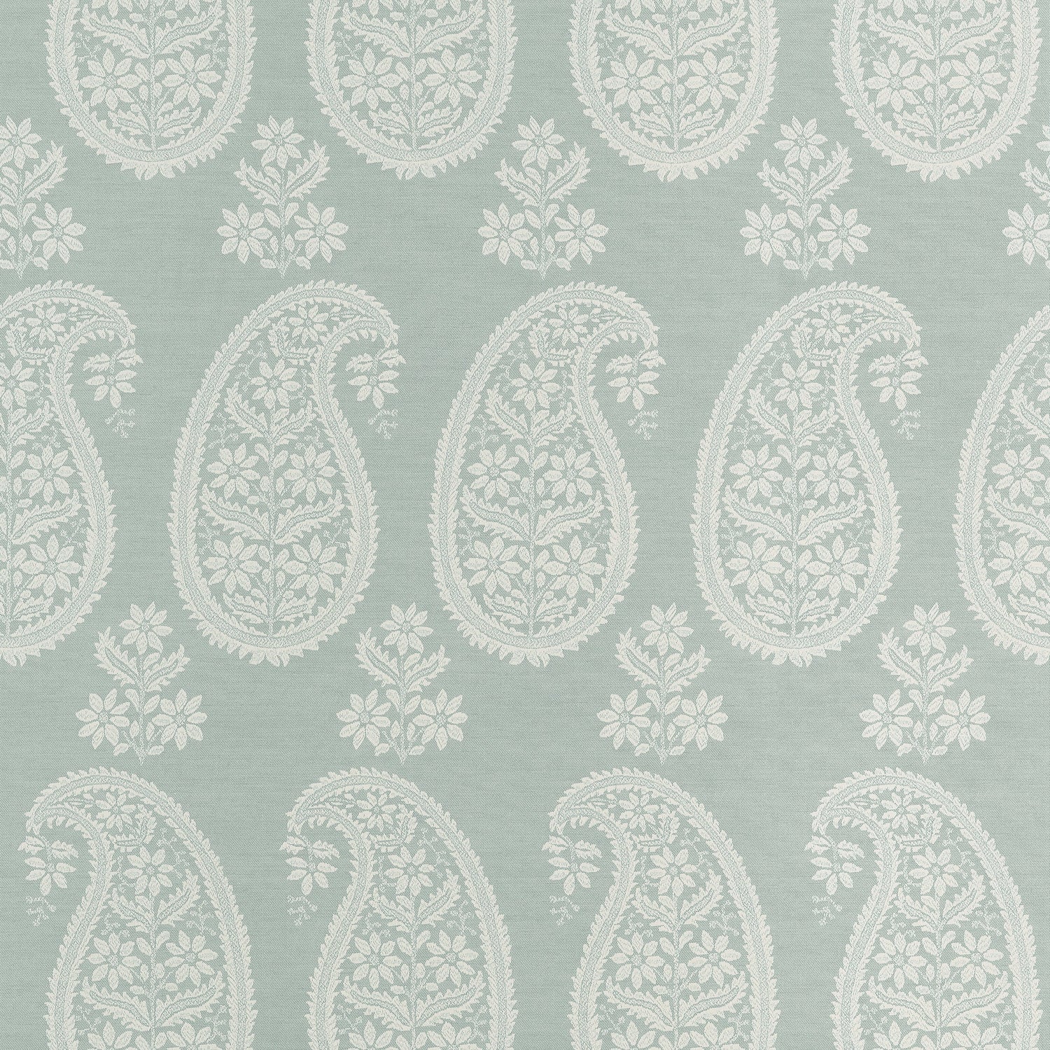 Campania Paisley fabric in sage color - pattern number AT16112 - by Anna French in the Belvedere collection