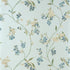 Edo Bloom wallpaper in blue on pearl color - pattern number AT16153 - by Anna French in the Belvedere collection
