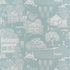 Farmingdale wallpaper in spa blue color - pattern number AT16166 - by Anna French in the Belvedere collection