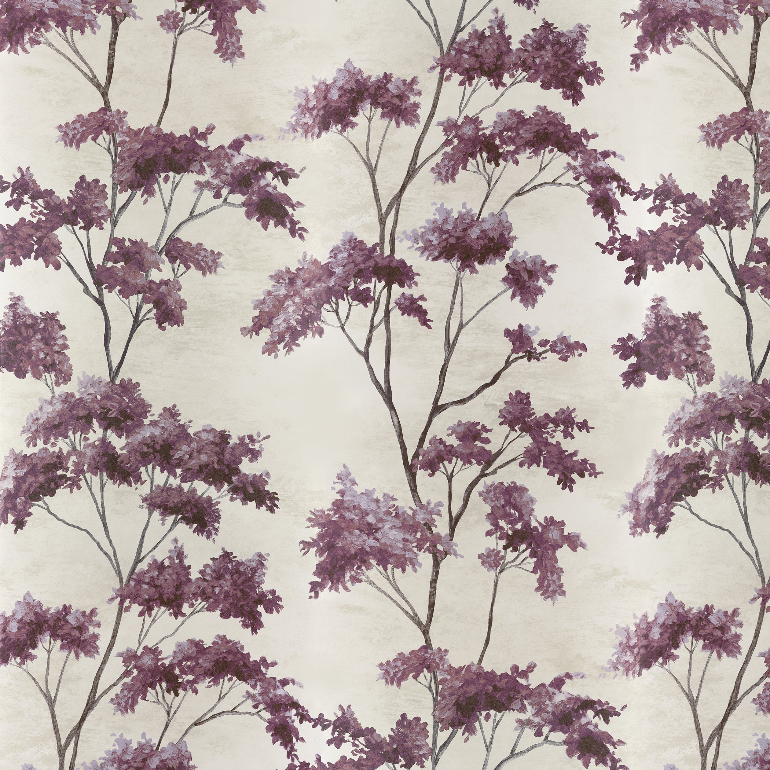 Dalton wallpaper in eggplant on pearl color - pattern number AT16167 - by Anna French in the Belvedere collection