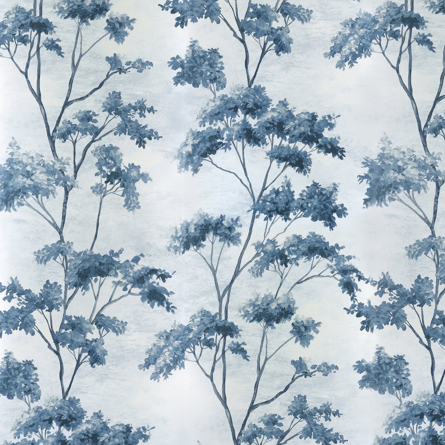 Dalton wallpaper in blue white on pearl color - pattern number AT16170 - by Anna French in the Belvedere collection