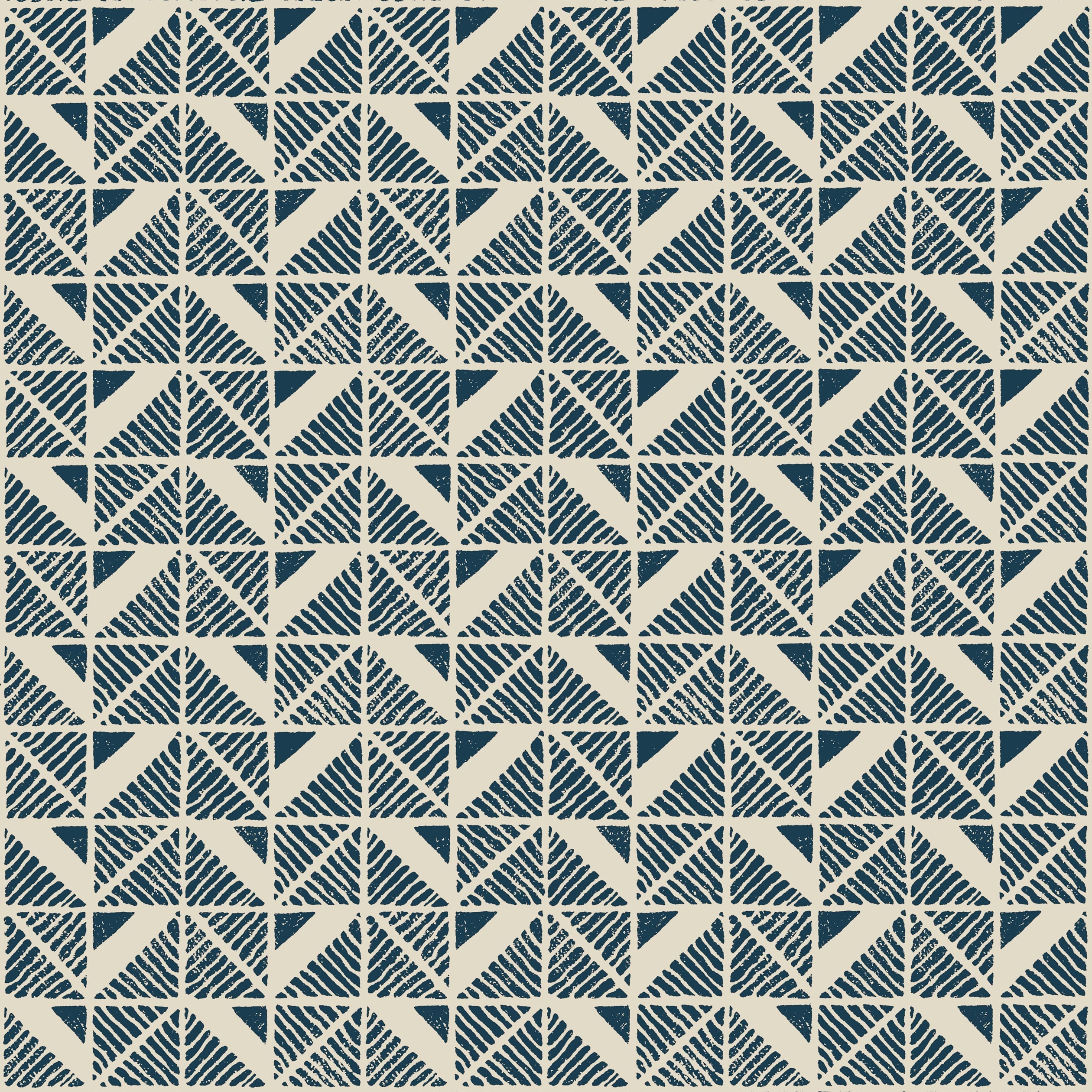 Bloomsbury Square fabric in navy color - pattern number AT23119 - by Anna French in the Willow Tree collection