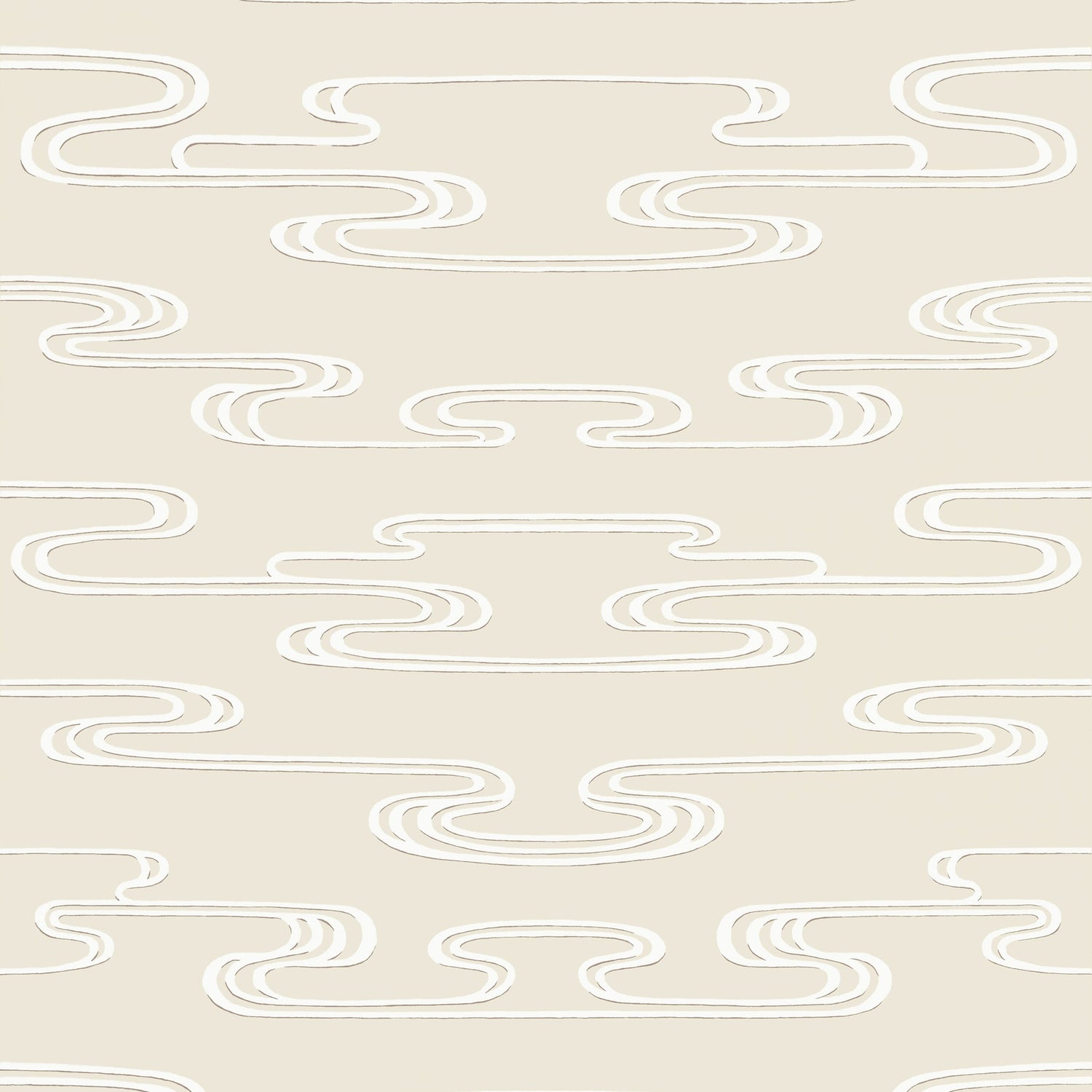 Cloudwater wallpaper in beige color - pattern number AT23151 - by Anna French in the Willow Tree collection