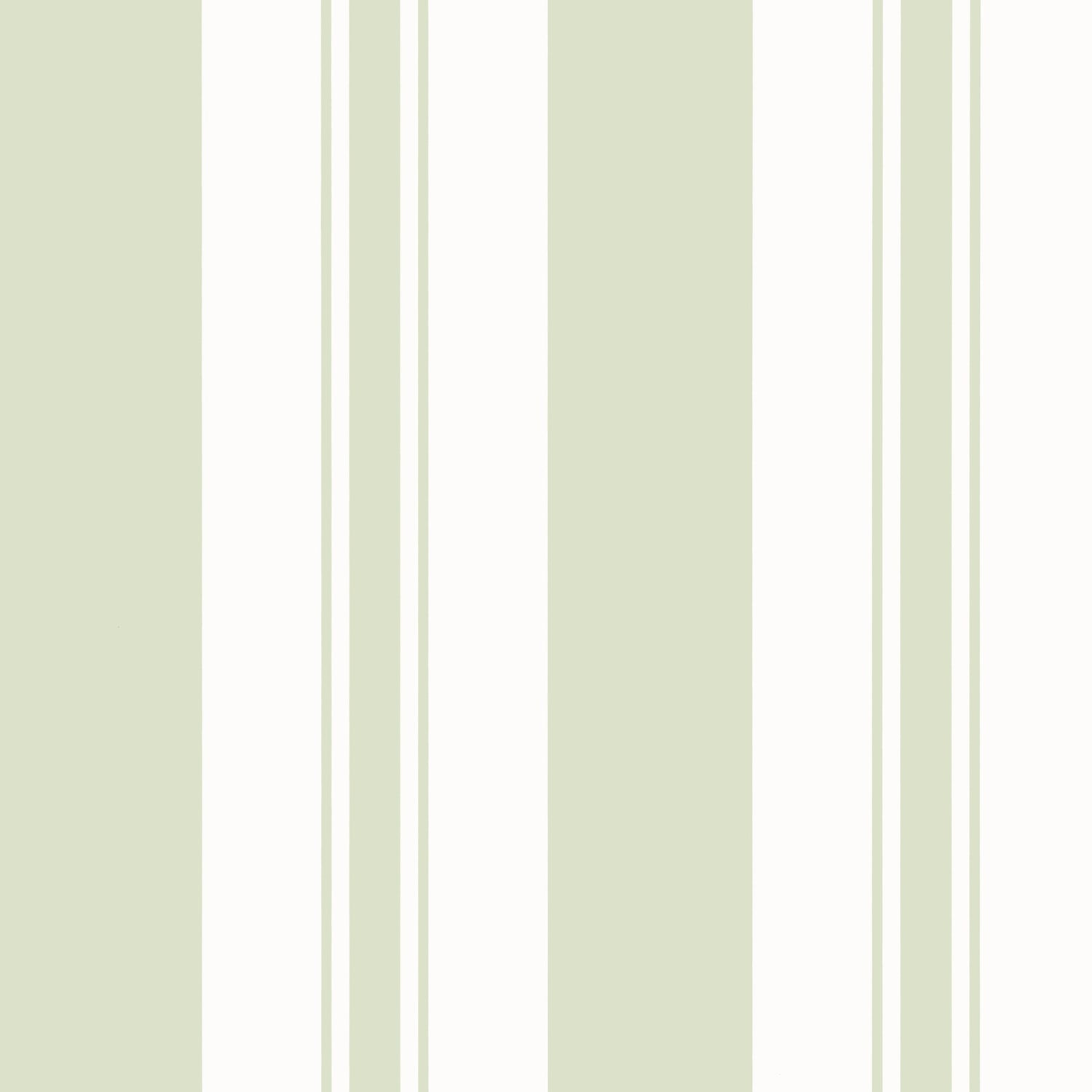 Keswick Stripe wallpaper in green color - pattern number AT23169 - by Anna French in the Willow Tree collection