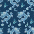 Dragon Dance wallpaper in navy color - pattern number AT23181 - by Anna French in the Willow Tree collection