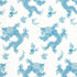 Dragon Dance wallpaper in blue color - pattern number AT23182 - by Anna French in the Willow Tree collection