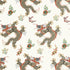 Dragon Dance wallpaper in metallic gold on neutral color - pattern number AT23183 - by Anna French in the Willow Tree collection
