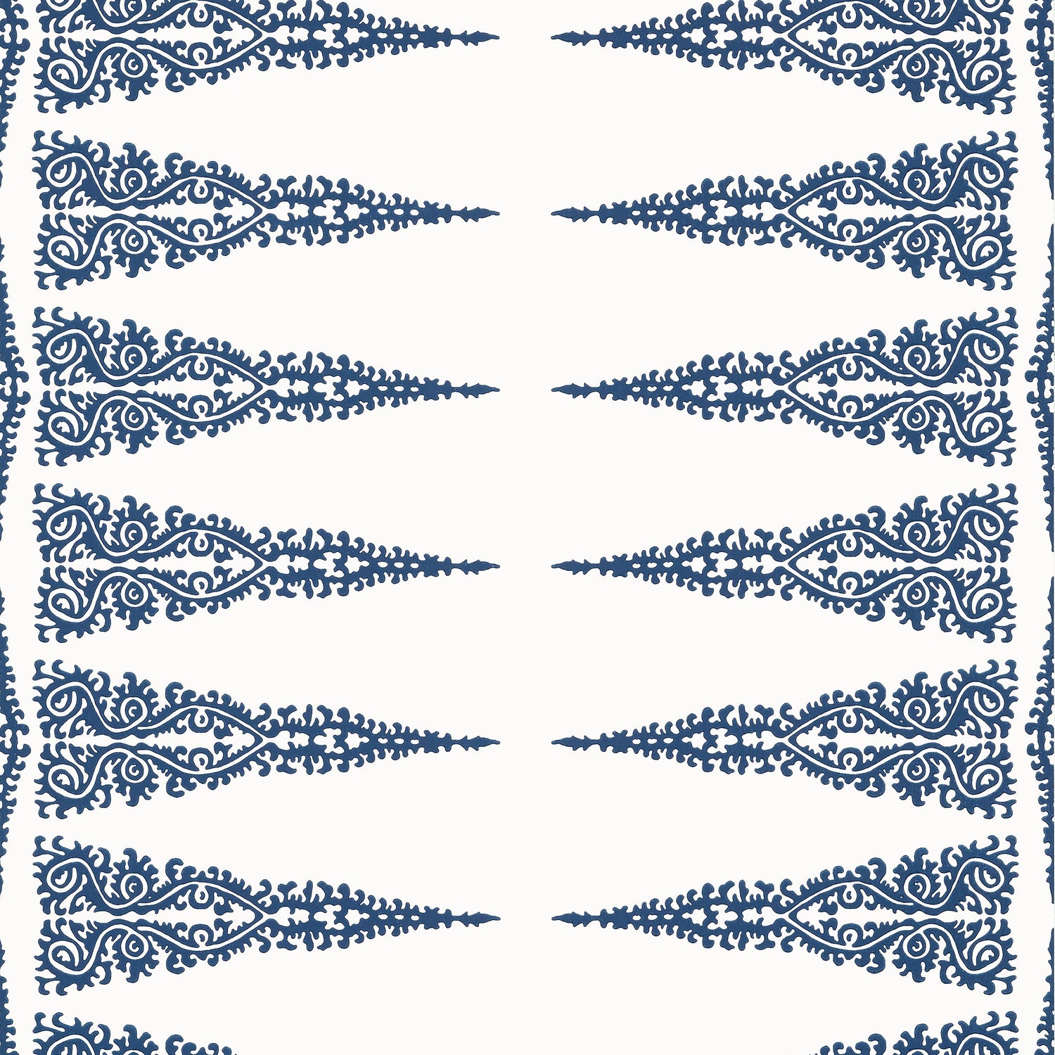 Ellery Stripe fabric in navy on white color - pattern number AT24547 - by Anna French in the Devon collection