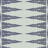 Ellery Stripe fabric in navy on soft teal color - pattern number AT24548 - by Anna French in the Devon collection