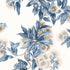 Camellia Garden fabric in navy and linen color - pattern number AT24553 - by Anna French in the Devon collection