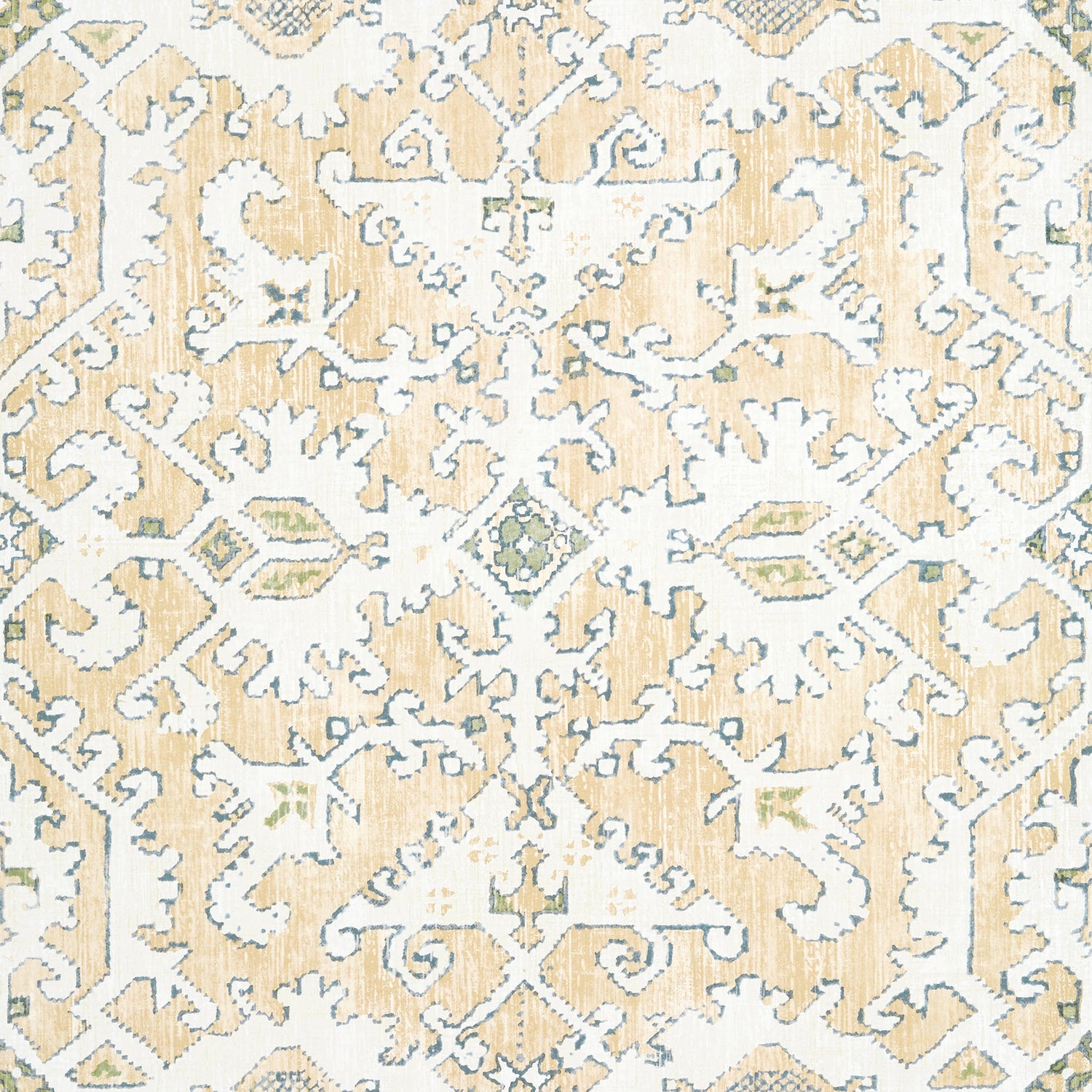 Pontorma fabric in soft gold color - pattern number AT24555 - by Anna French in the Devon collection