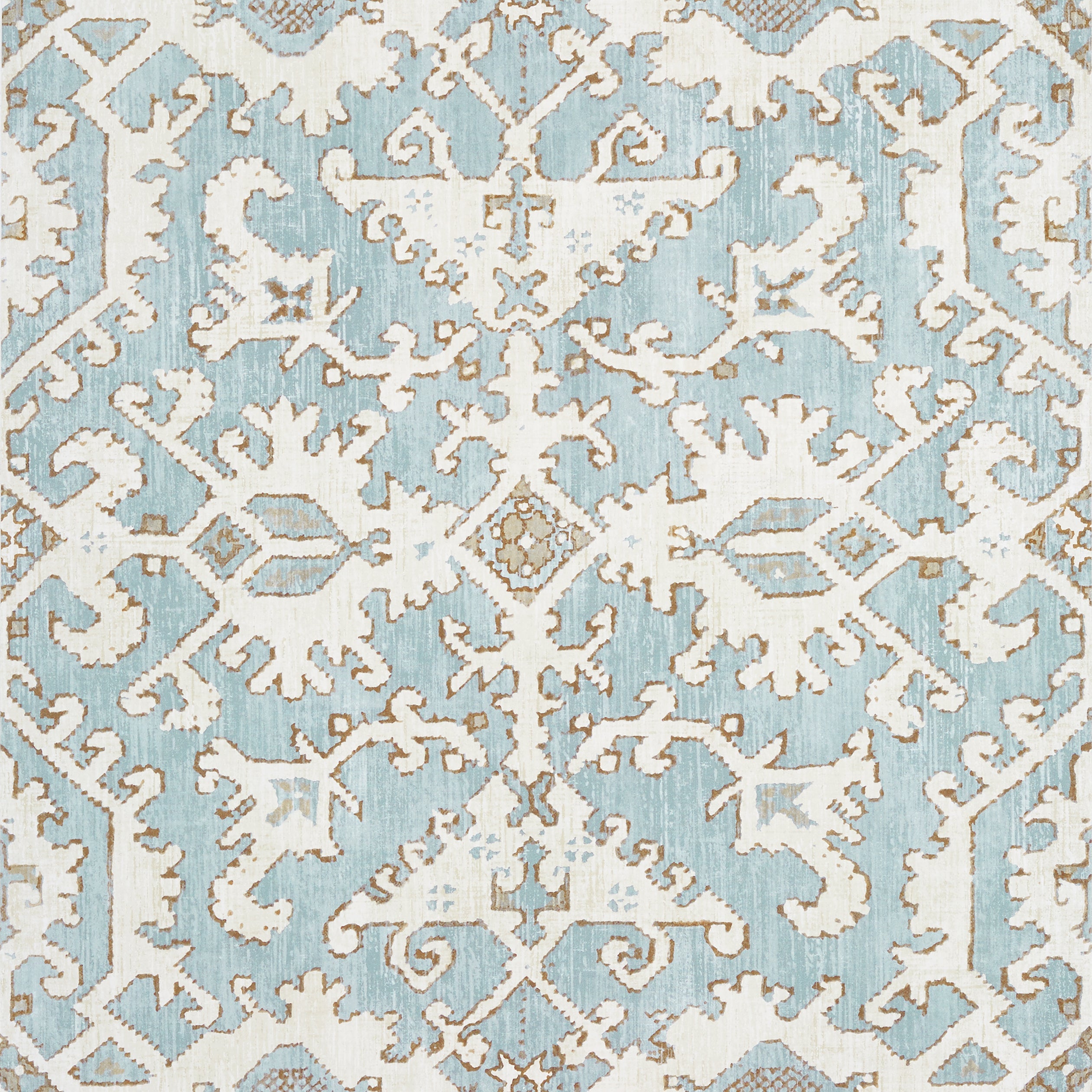 Pontorma fabric in robins egg color - pattern number AT24556 - by Anna French in the Devon collection