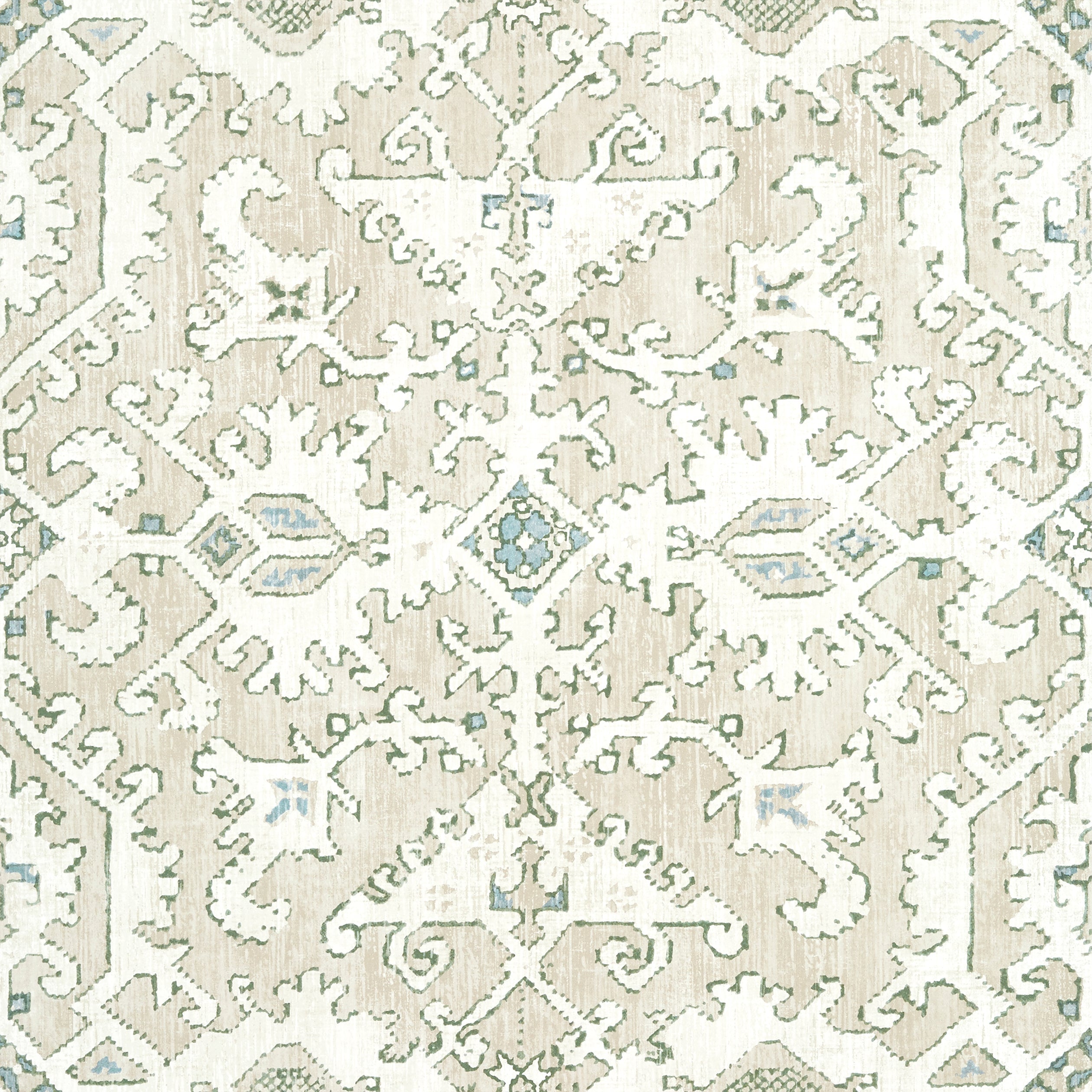 Pontorma fabric in neutral color - pattern number AT24558 - by Anna French in the Devon collection