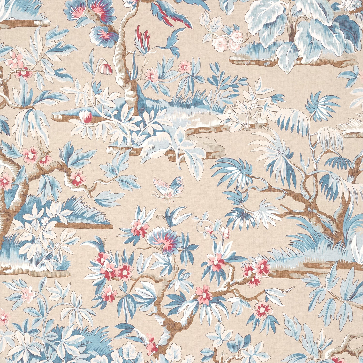 Elwood wallpaper in document linen color - pattern number AT24564 - by Anna French in the Devon collection
