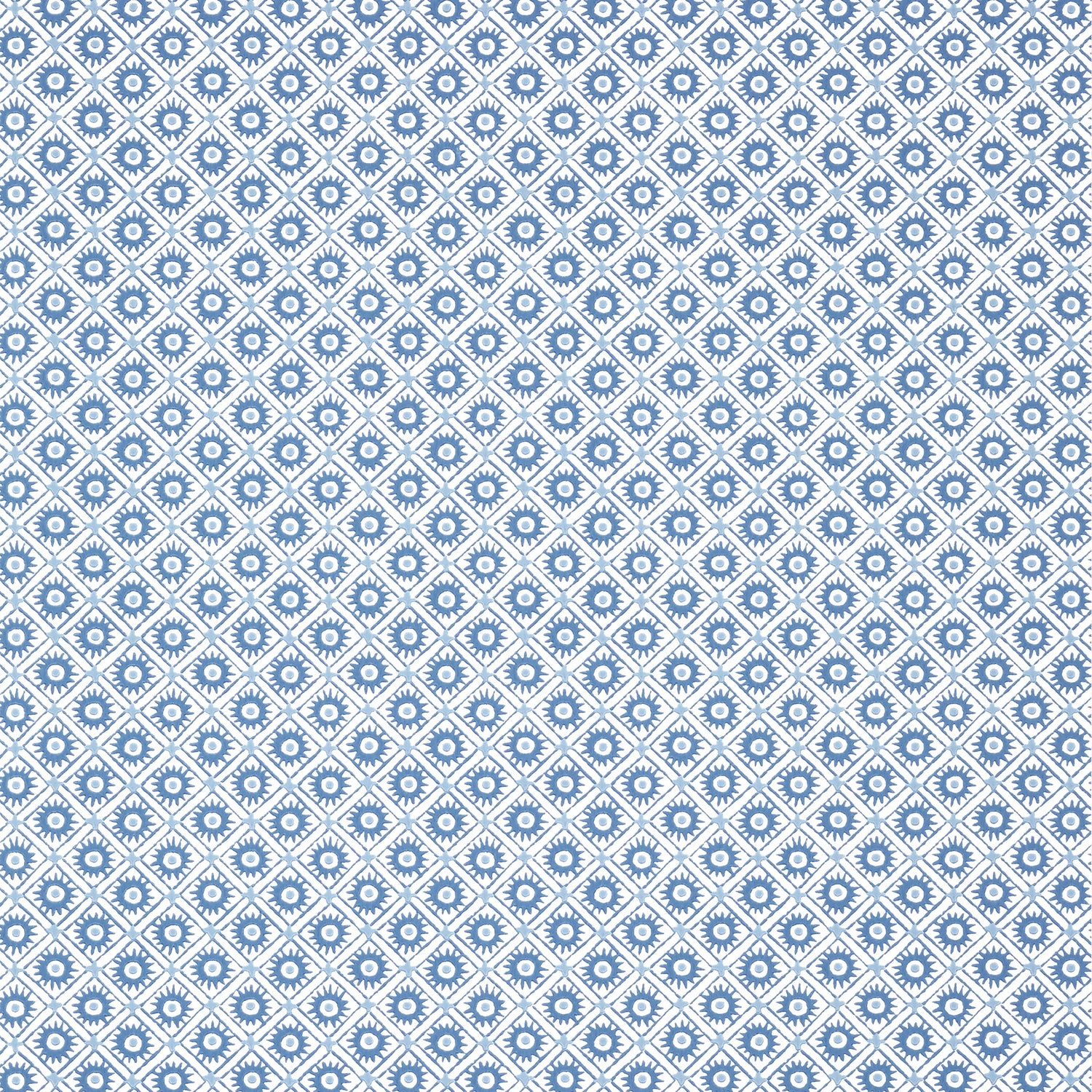Mini Sun wallpaper in navy color - pattern number AT24569 - by Anna French in the Devon collection