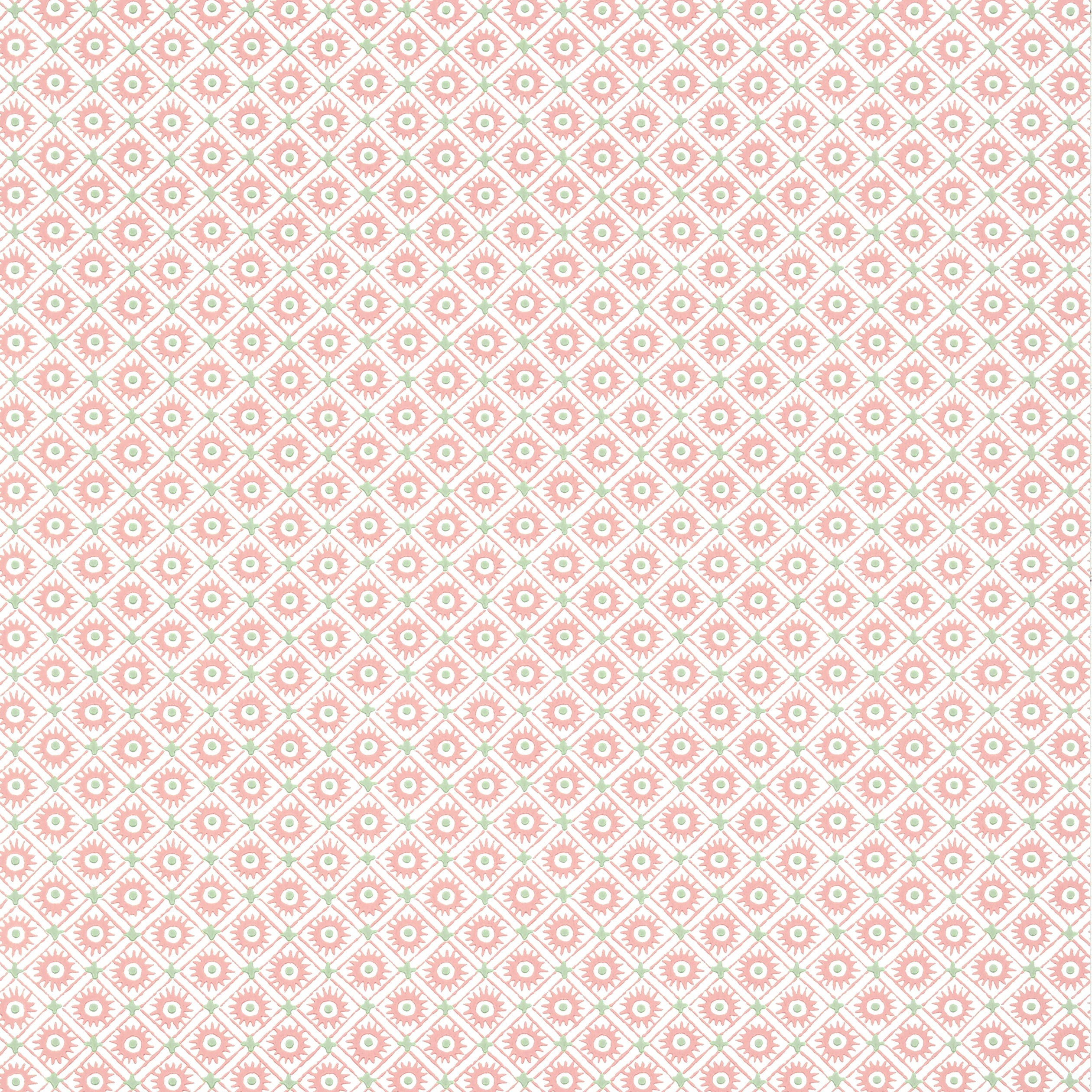 Mini Sun wallpaper in rose color - pattern number AT24570 - by Anna French in the Devon collection