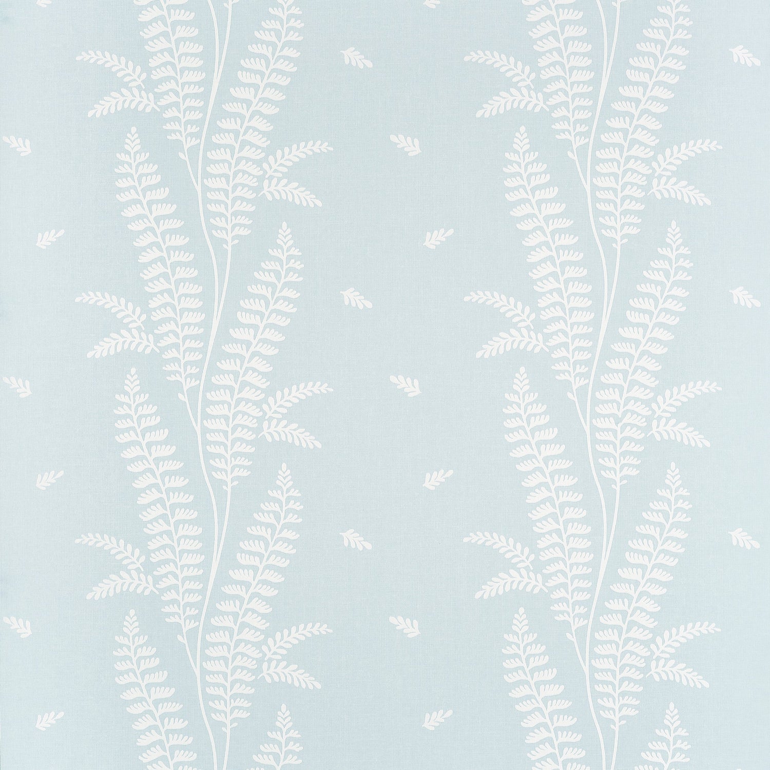 Ensbury Fern fabric in soft blue color - pattern number AT57825 - by Anna French in the Bristol collection
